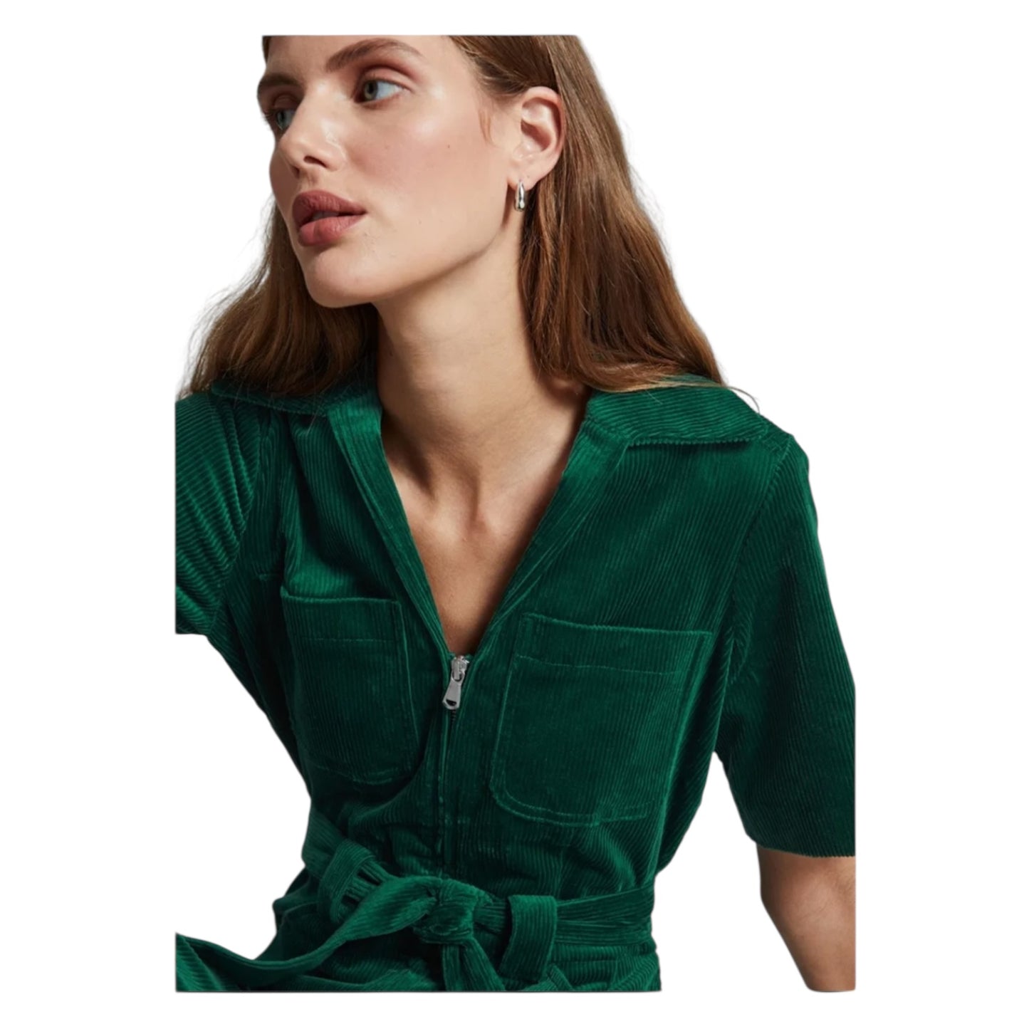 & Other Stories Green Cord Jumpsuit - 10