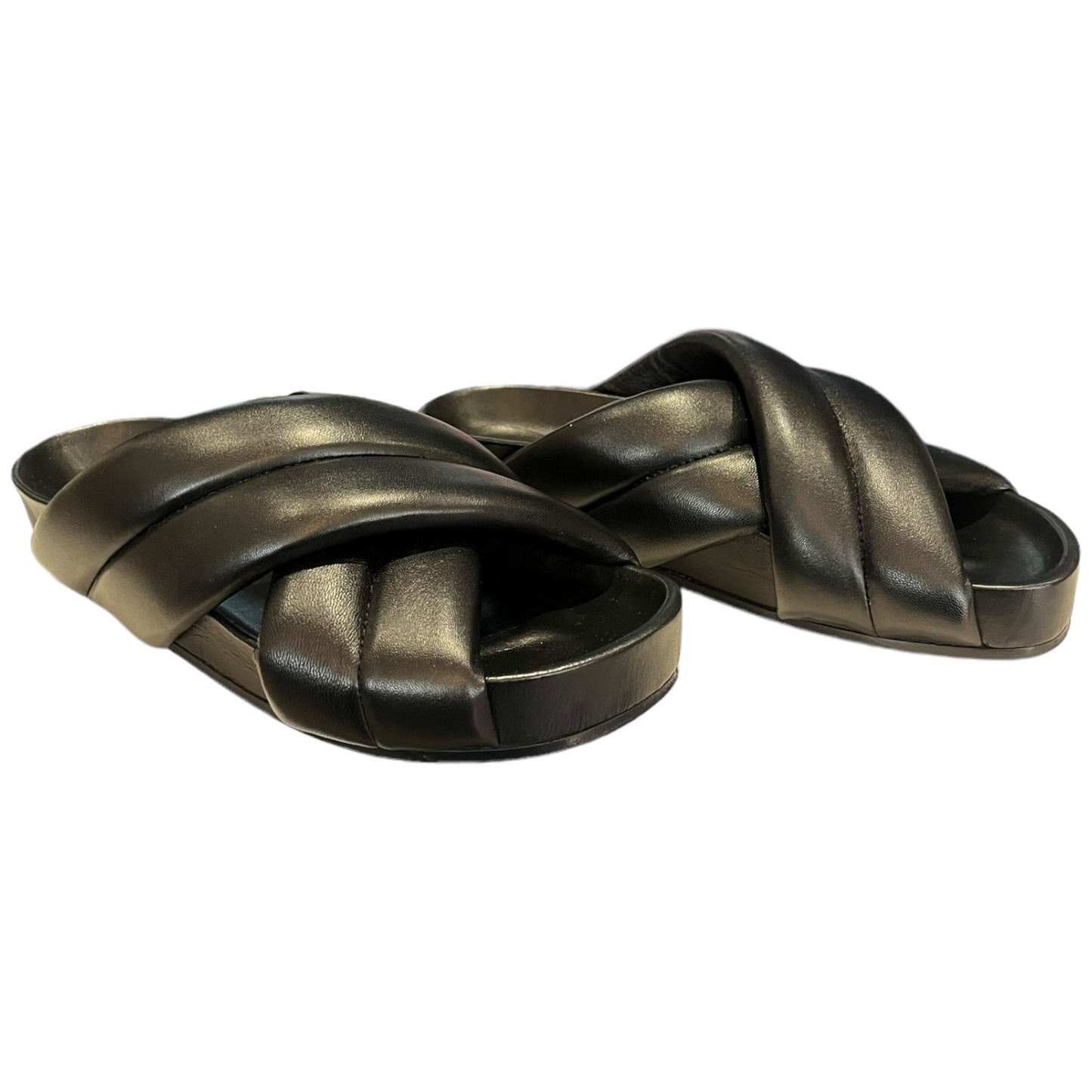 Jil Sander Black Slider Sandals