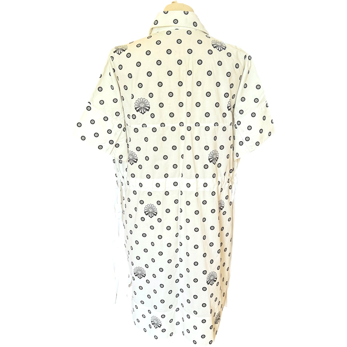Victoria Beckham White and Black Shirt Dress - 10/12