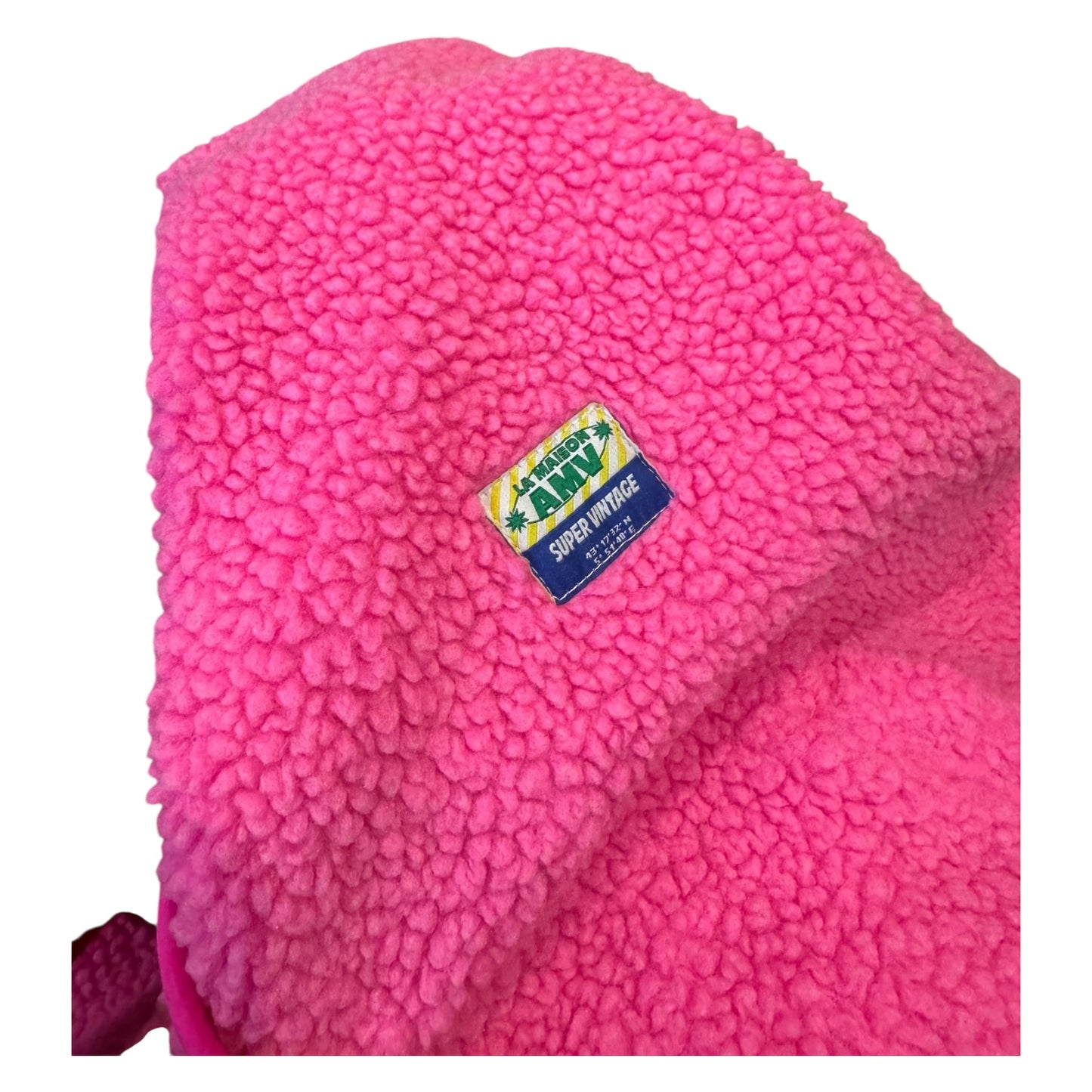 American Vintage Hoktown Fleece Gilet in Acid Pink - 10