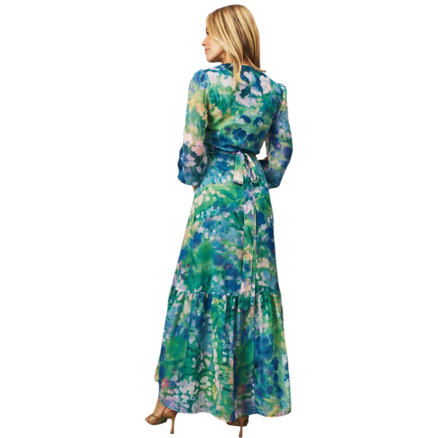 Hope & Ivy 'The Bluebell' Maxi Wrap Dress - 12 - NEW