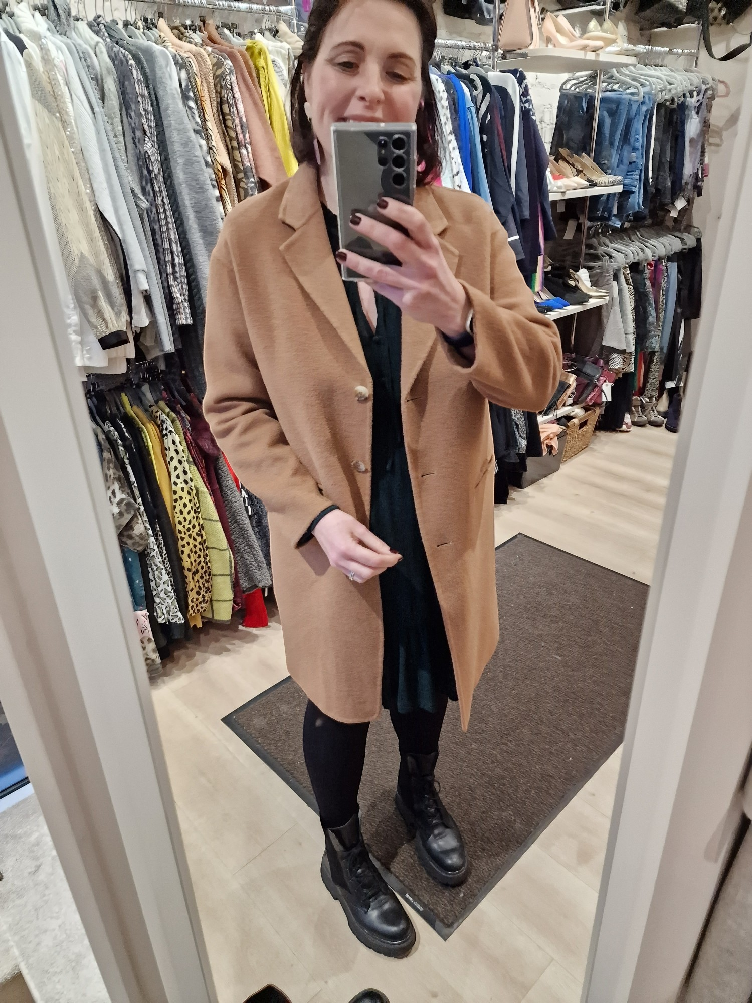 Camel coat 2025 size 12