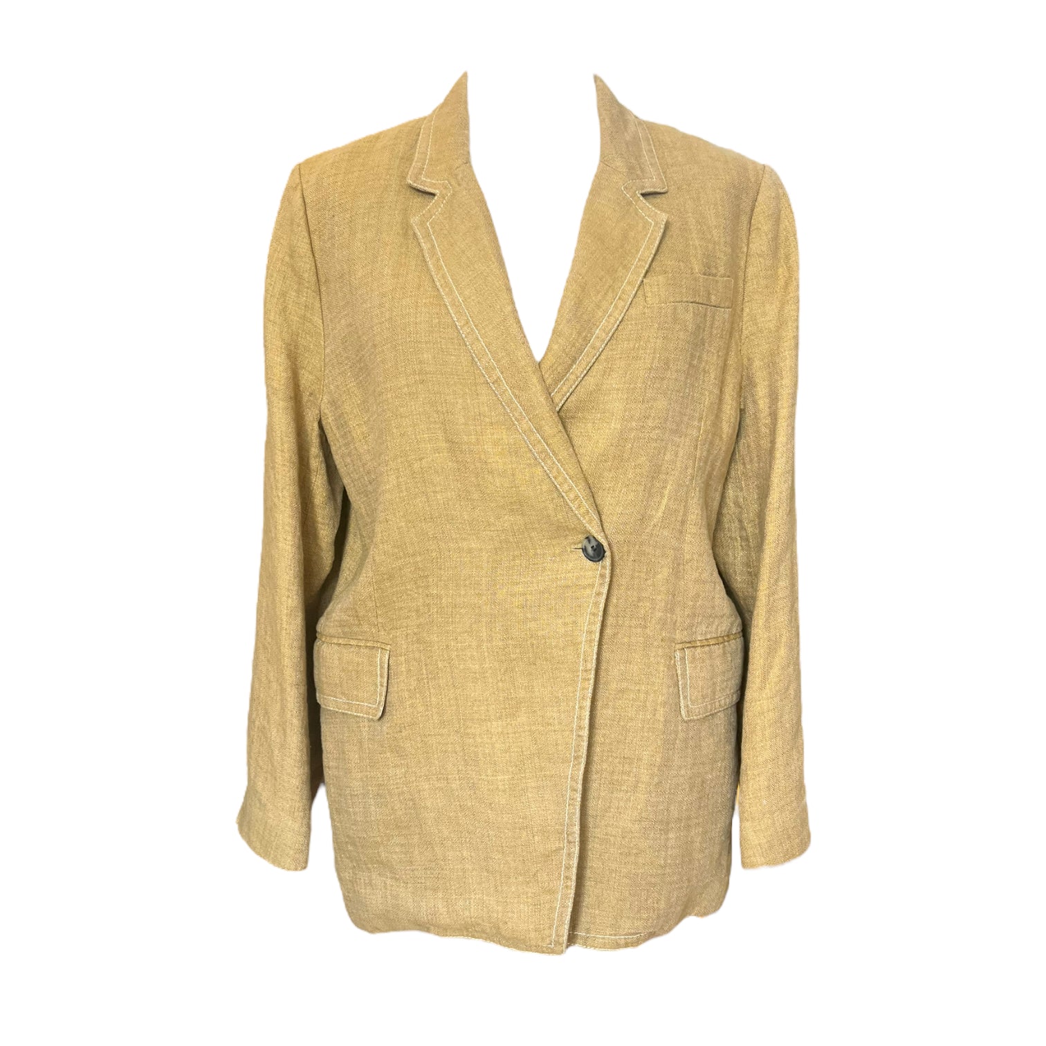 Jigsaw Khaki Linen Blazer Deja Vu Belfast