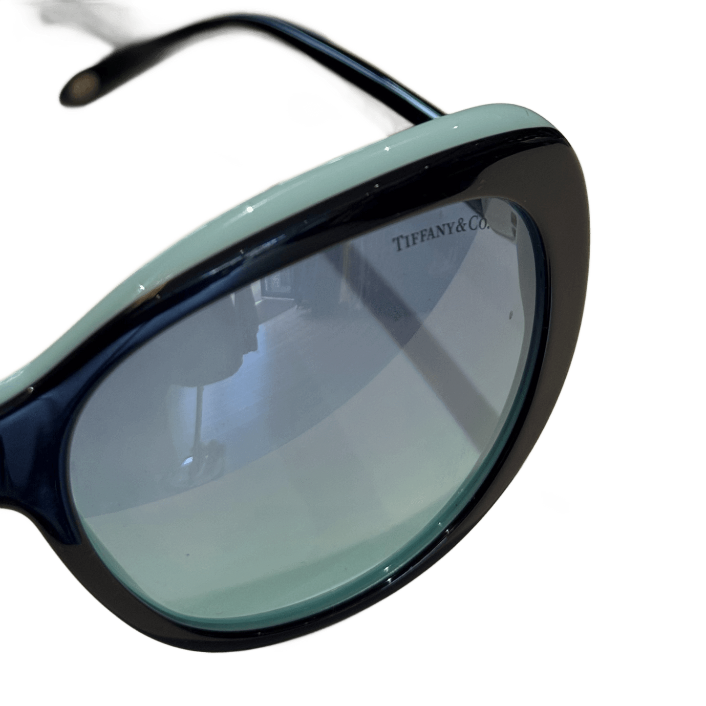 Tiffany & Co. Oversized Sunglasses in Black and Aqua