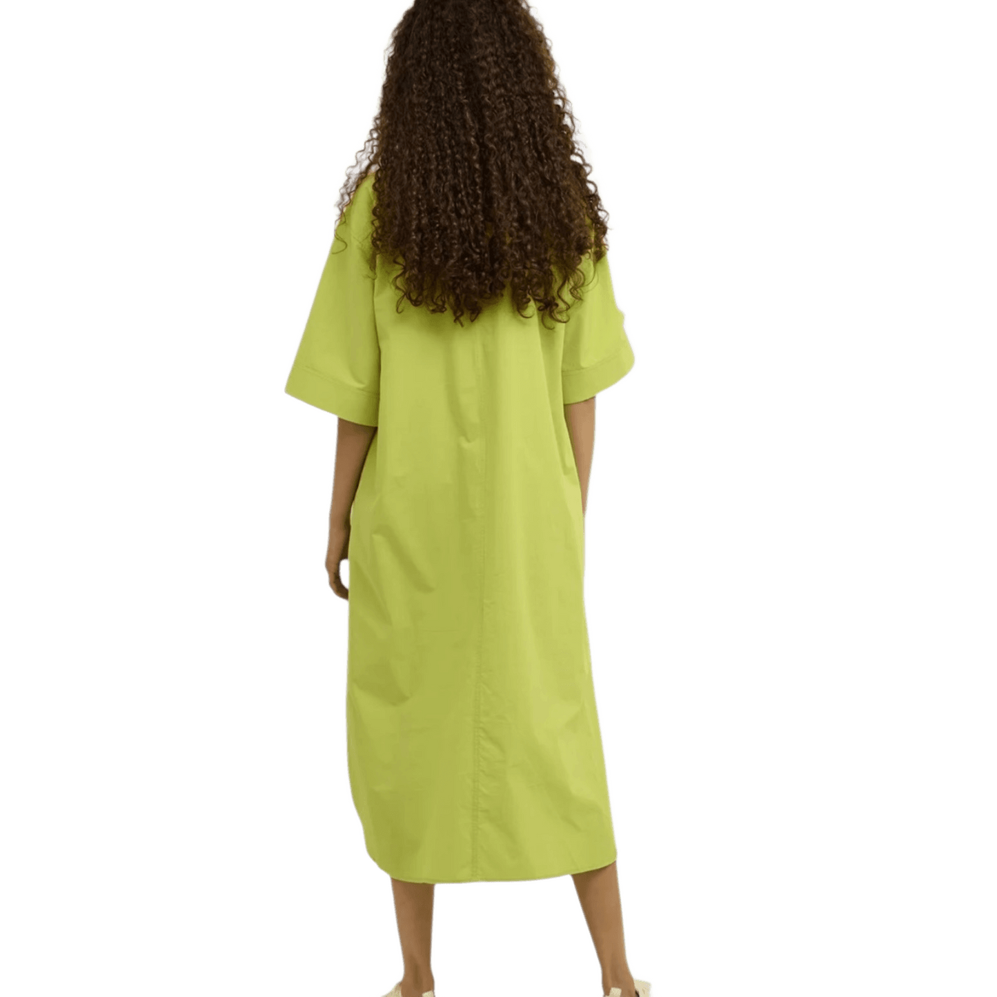 Karen by Simonsen Lime Green Womens Shirt Dress - Size EU 34 / UK 8