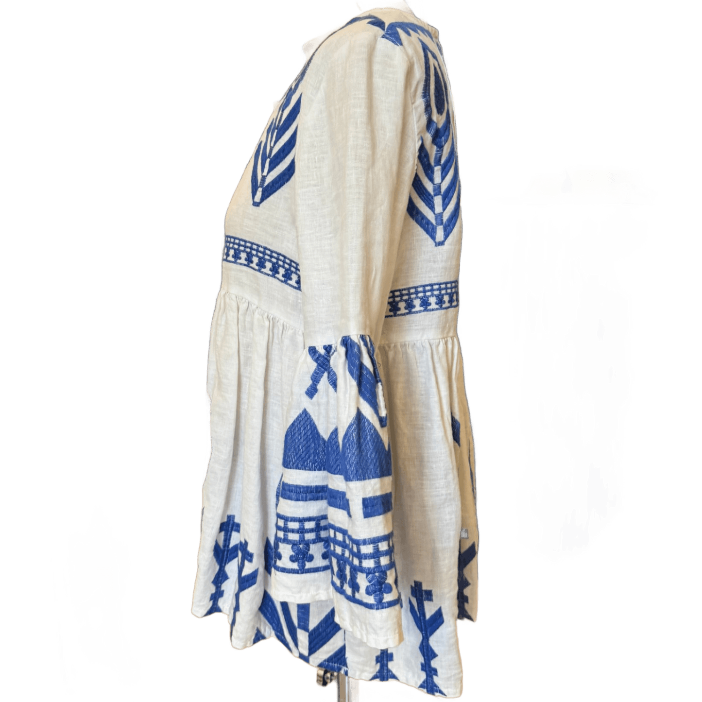 Greek Archaic Kori Blue Top - UK 10