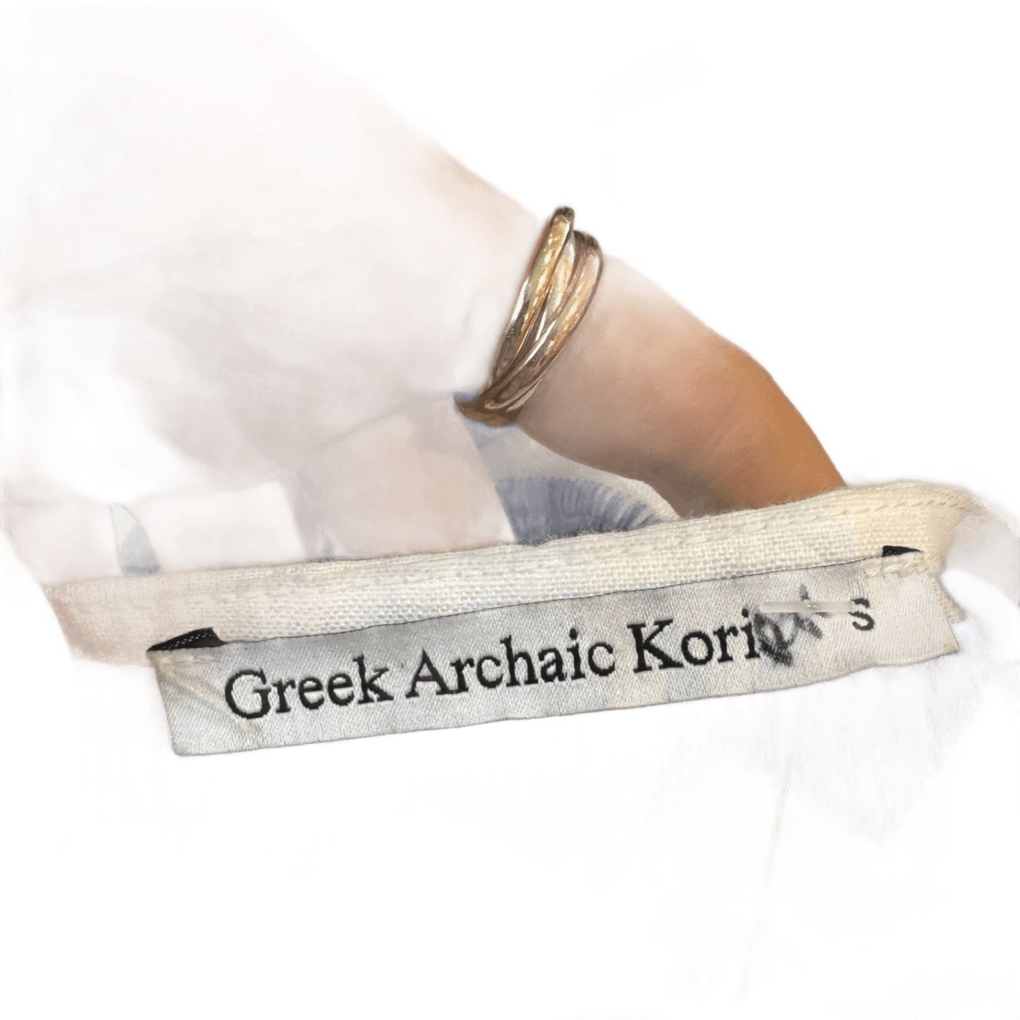 Greek Archaic Kori Blue Top - UK 10