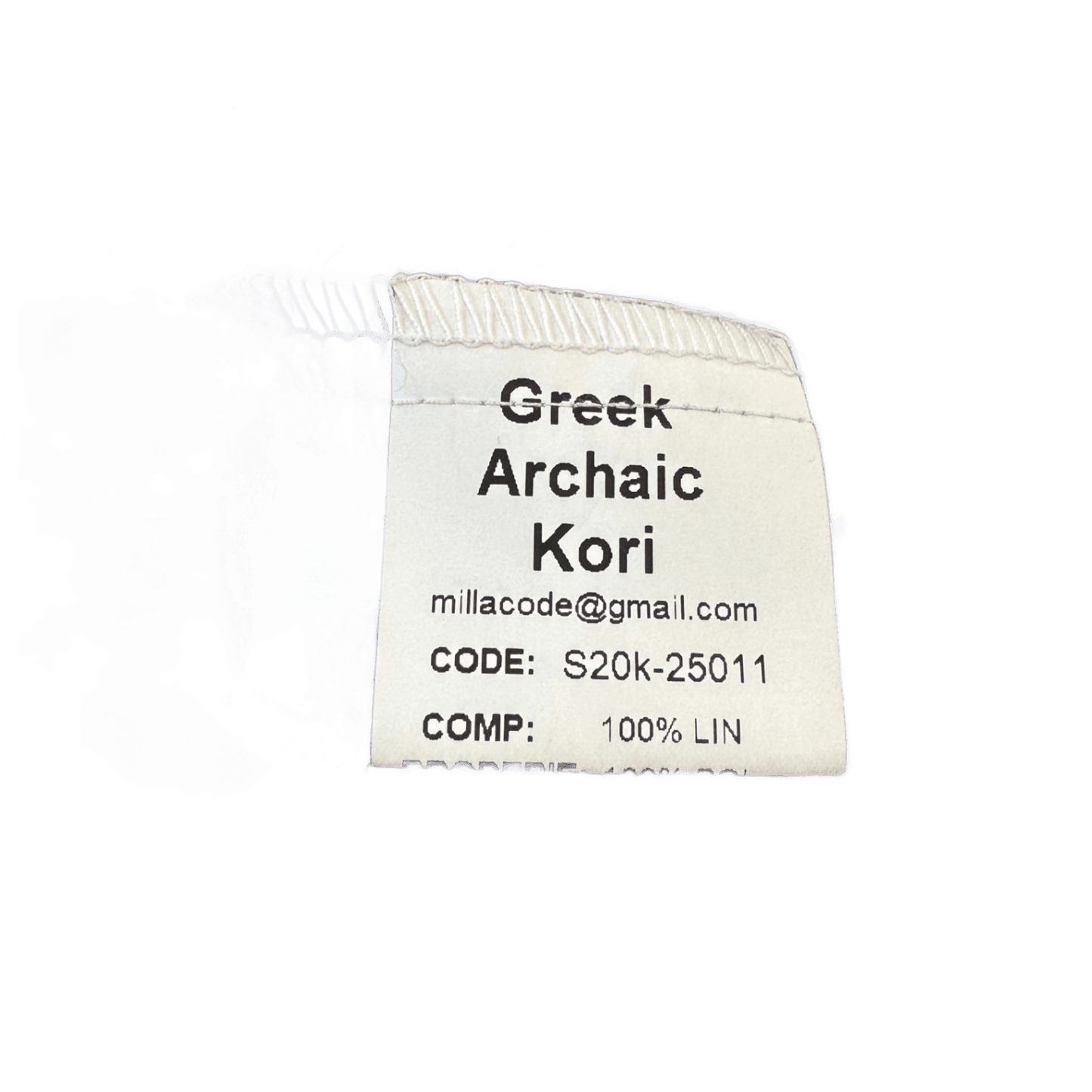 Greek Archaic Kori Blue Top - UK 10