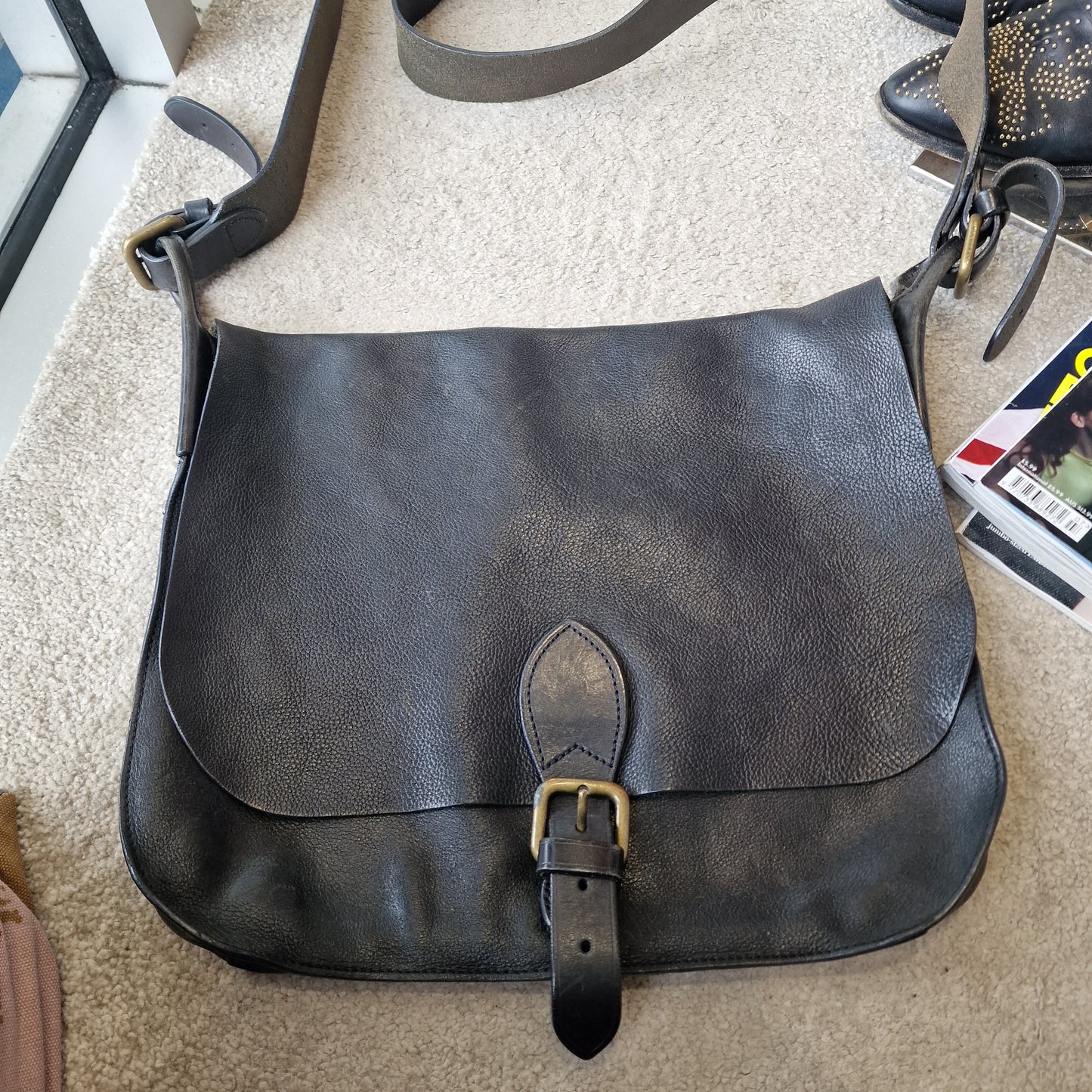 Mulberry Messenger Bag, Black