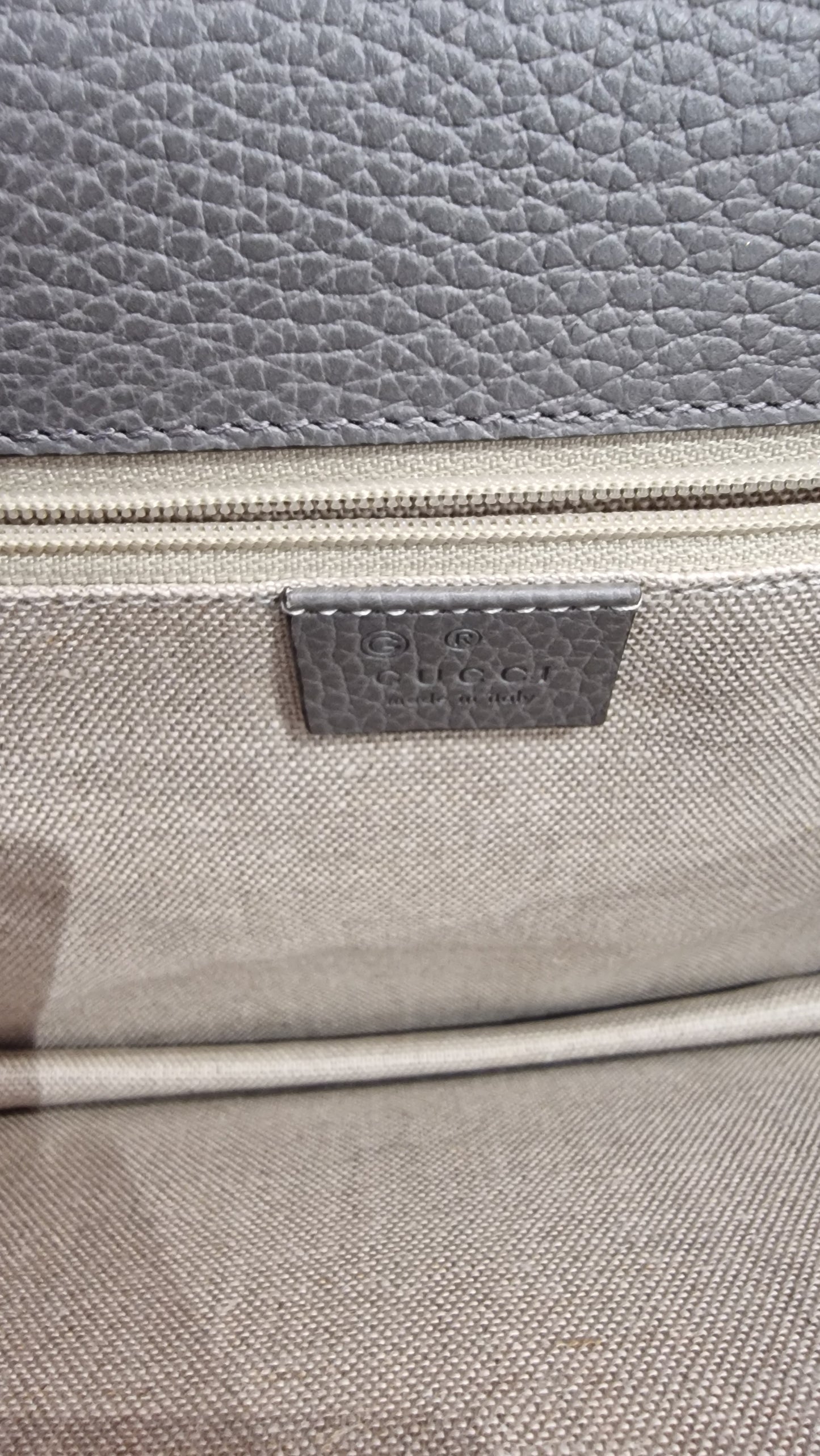 Gucci Grey Interlocking Shoulder Bag
