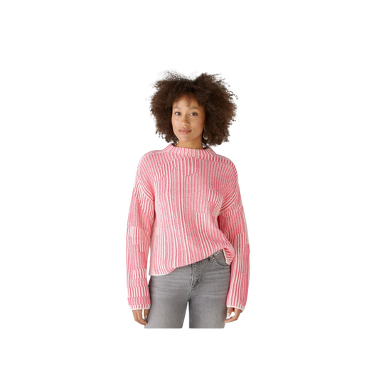 Oui Hot Pink Cotton Sweater- 10