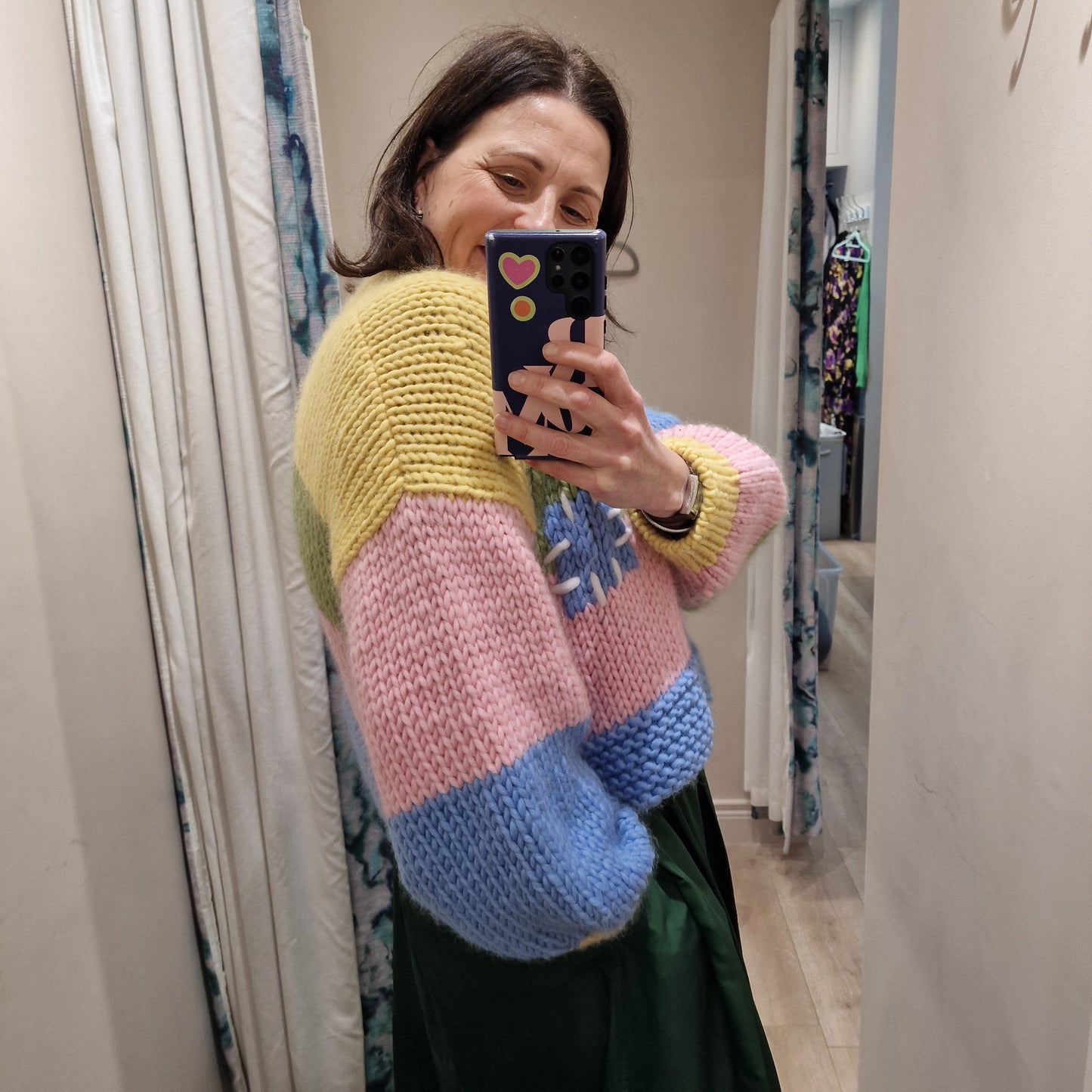 Hope Macaulay Whimsy Patchwork Cardigan -  Small