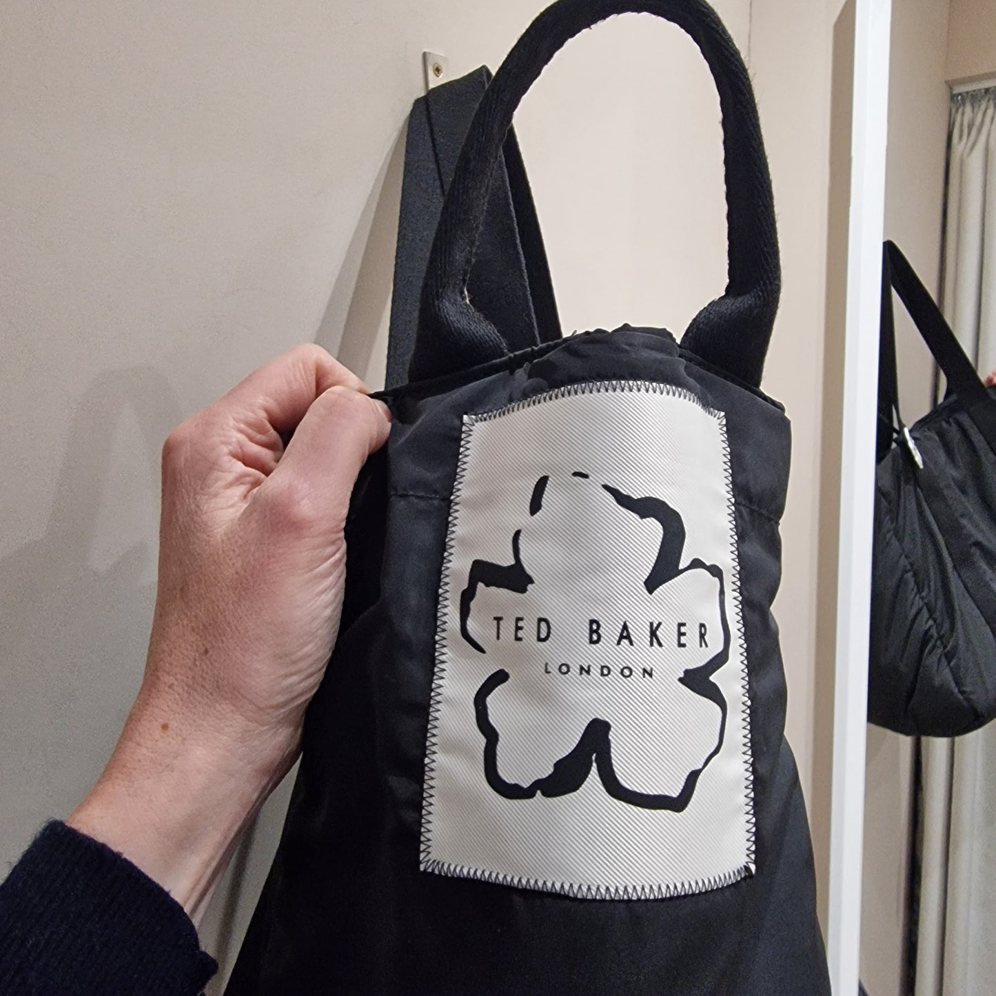 Ted Baker Black Padded Oversized Bag
