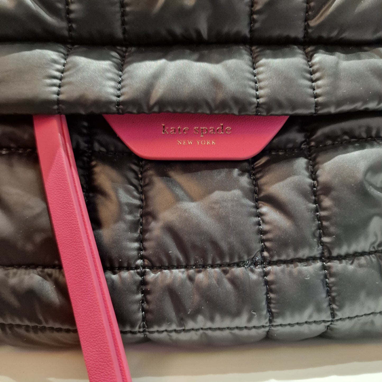 Kate Spade Black Quilted Backpack