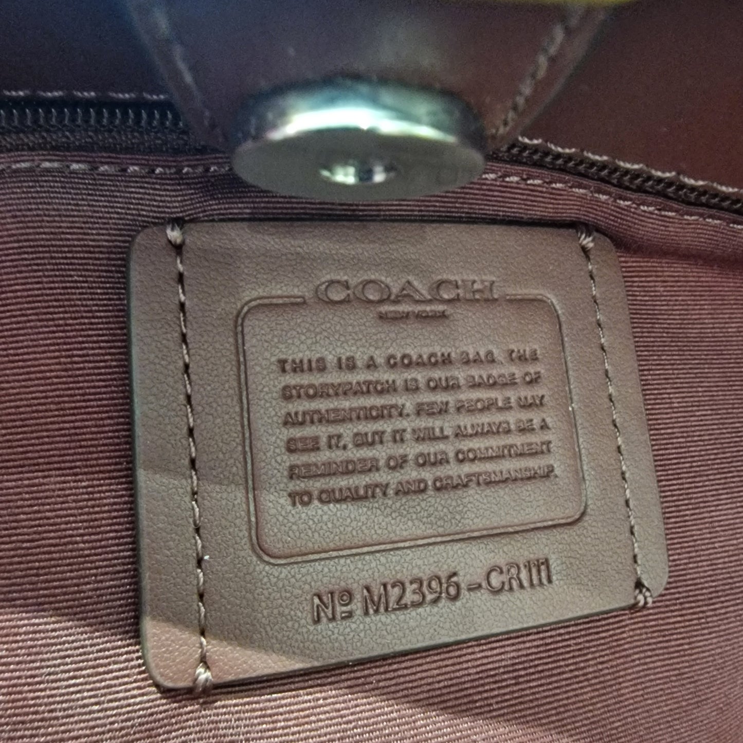 Coach Tan Tote