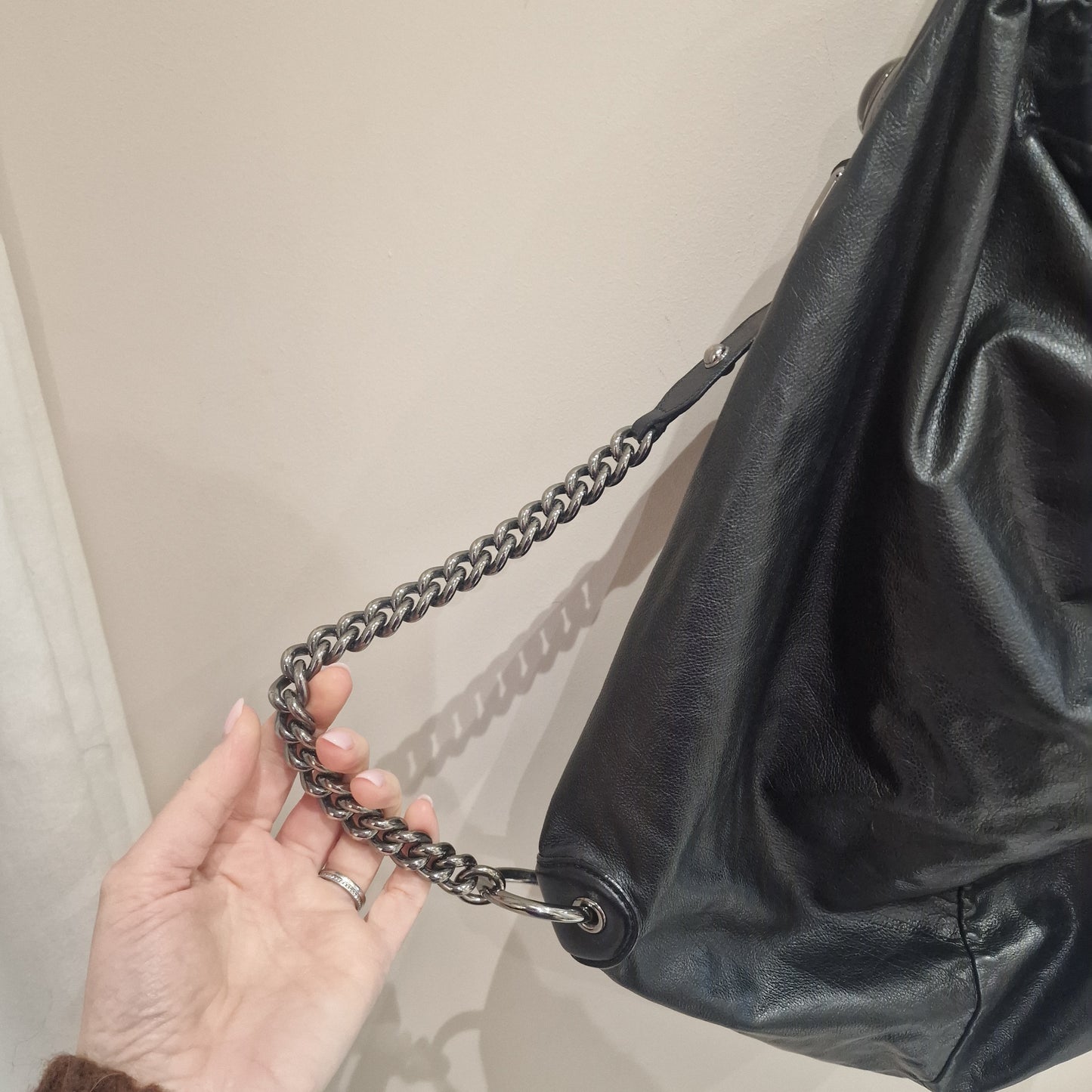 Gucci Black Leather Bag