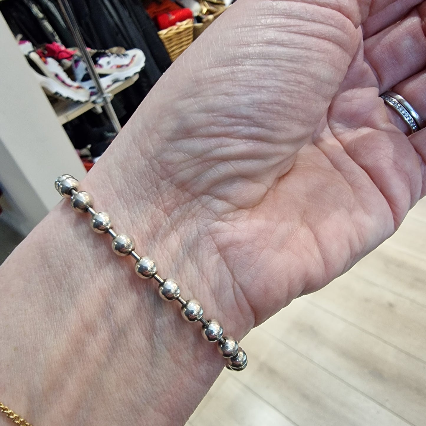 Gucci Boule Chain Silver Bracelet