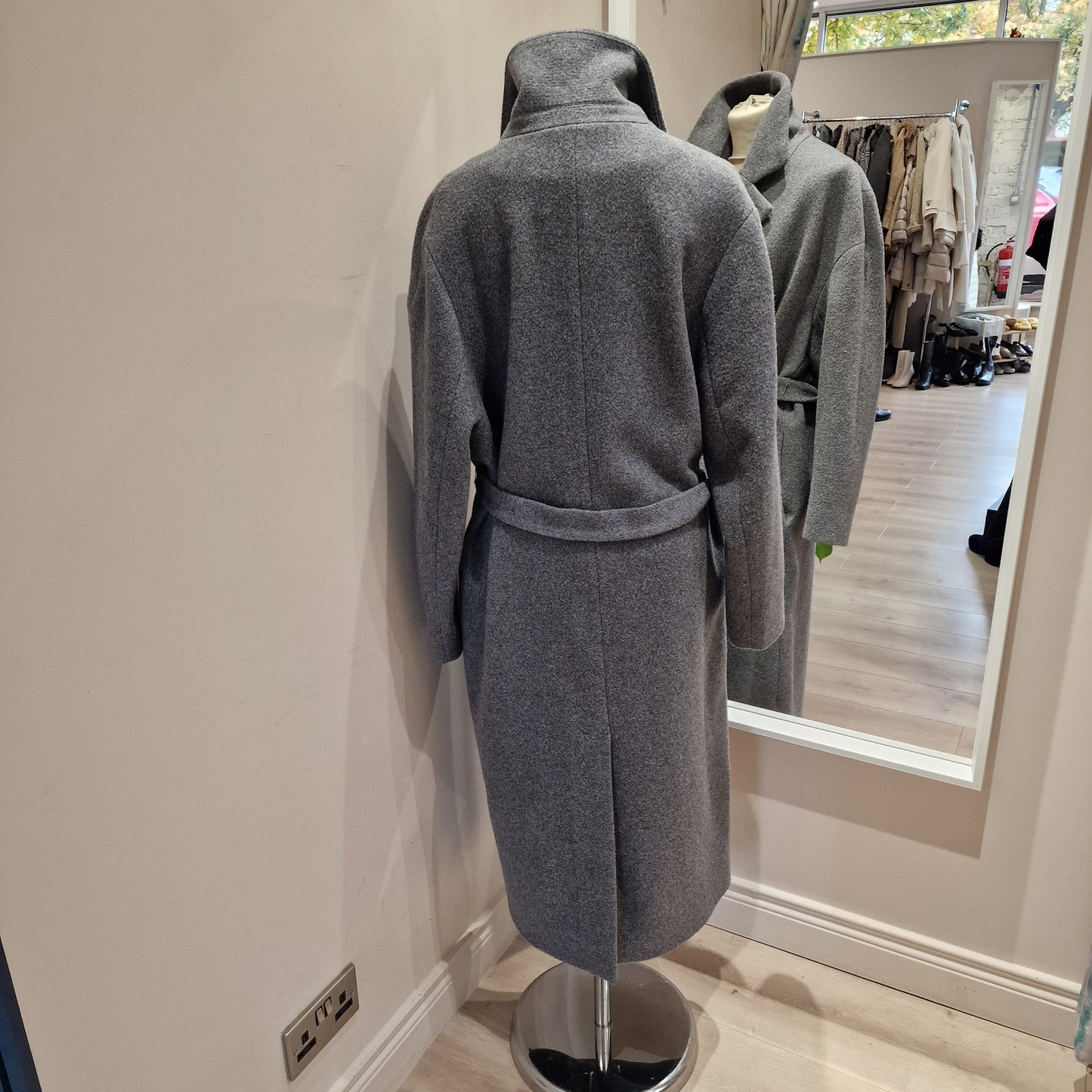 COS Grey Wool Blend Oversized Coat - 12