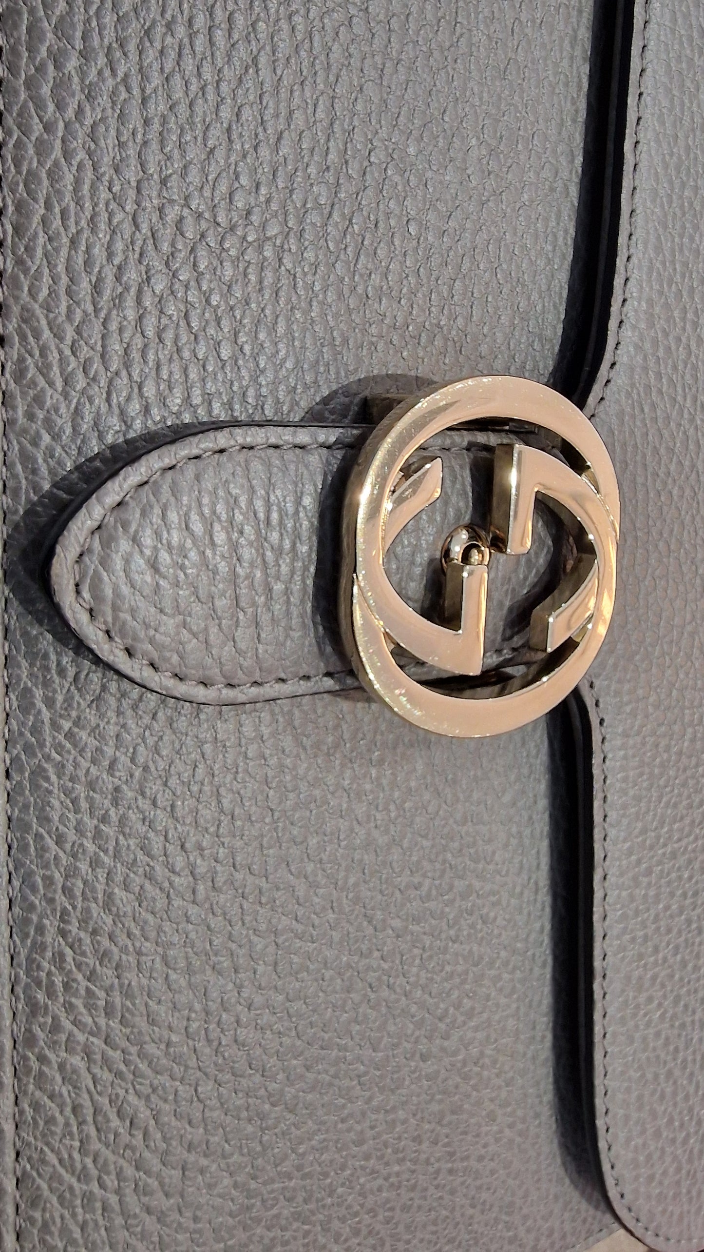 Gucci Grey Interlocking Shoulder Bag