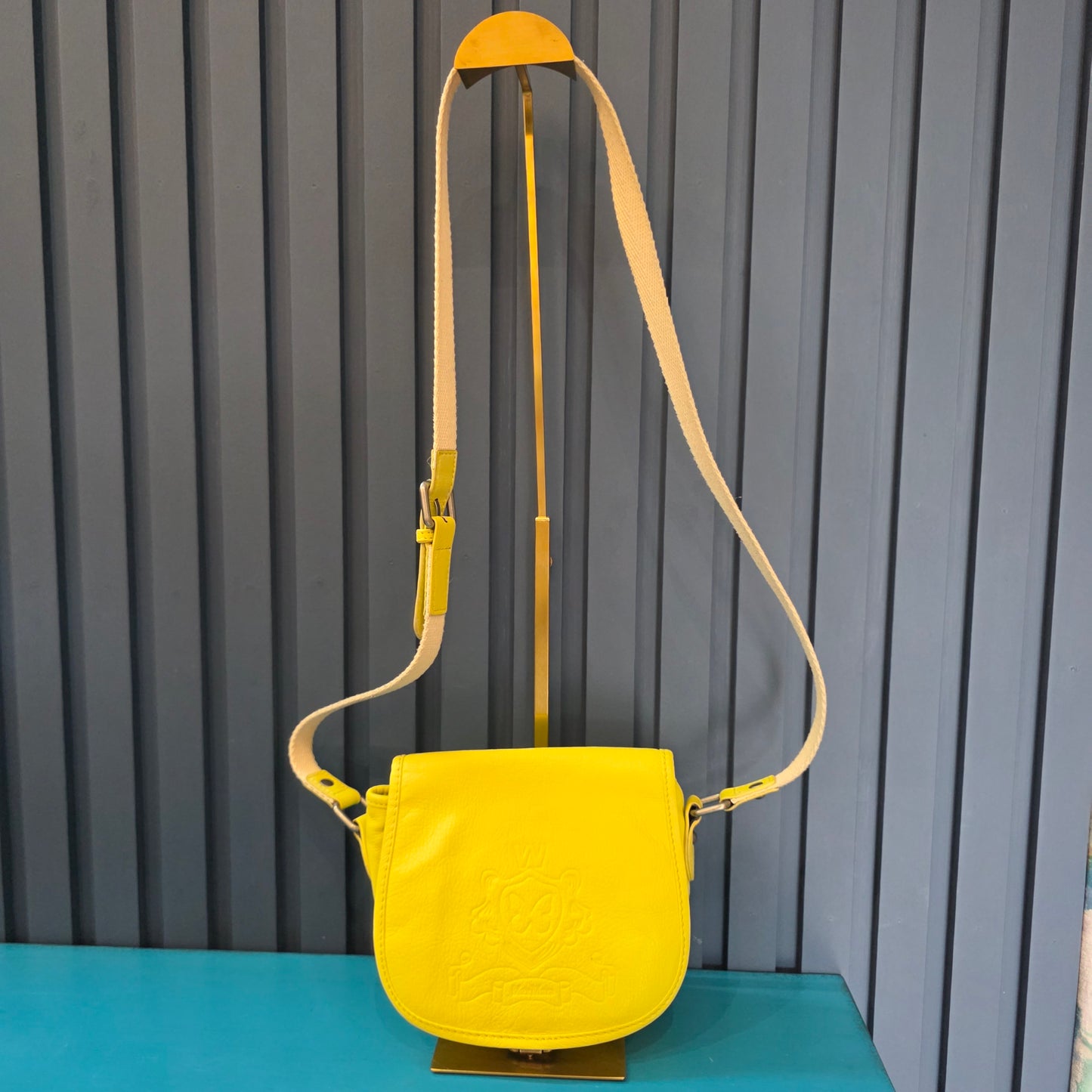 Weekend Max Mara Lemon Leather Crossbody Bag