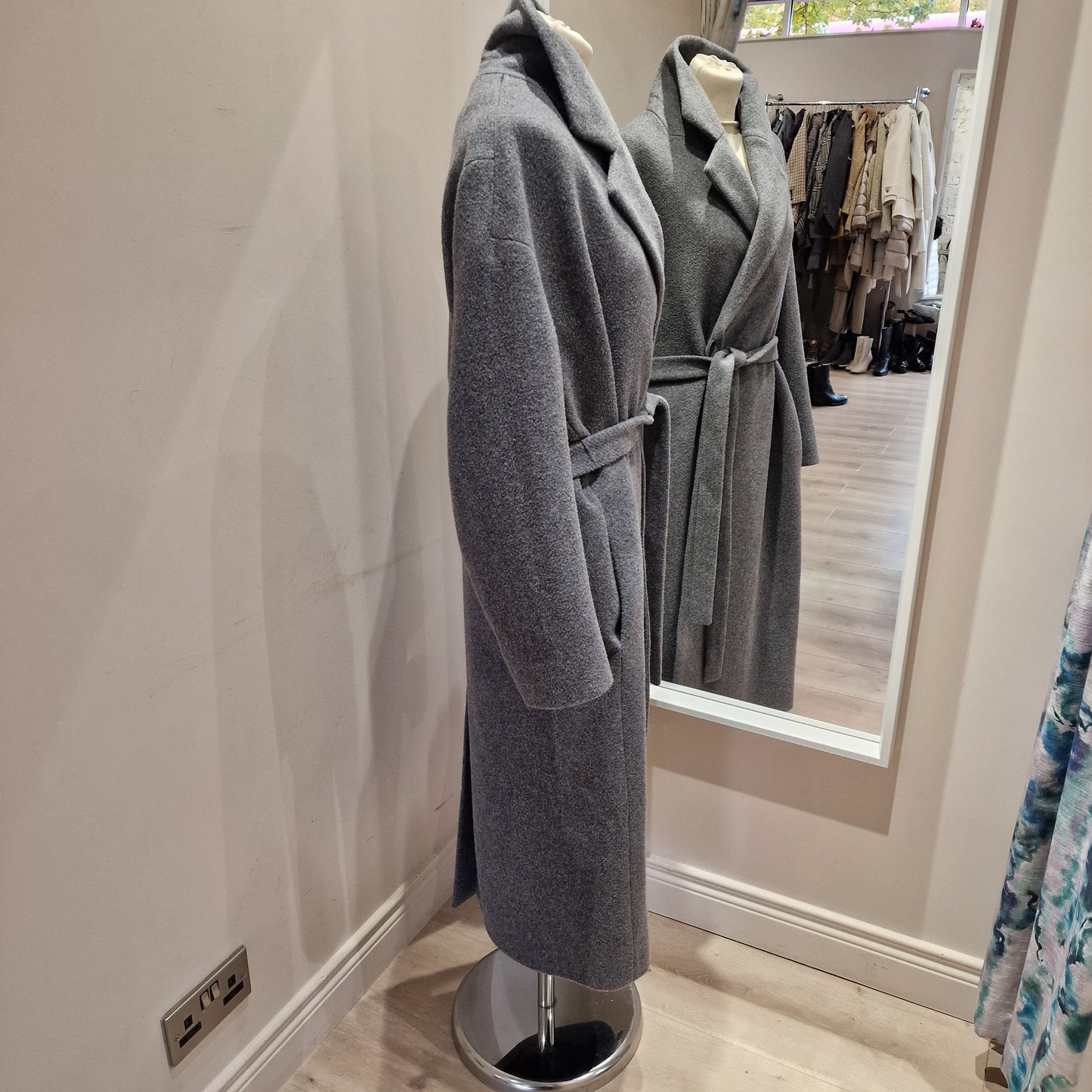 COS Grey Wool Blend Oversized Coat - 12