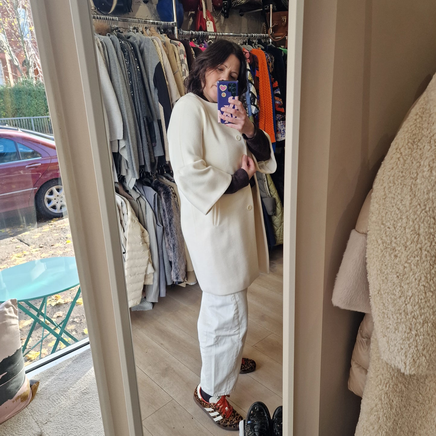 Max Mara Cream Wool Coat - 10