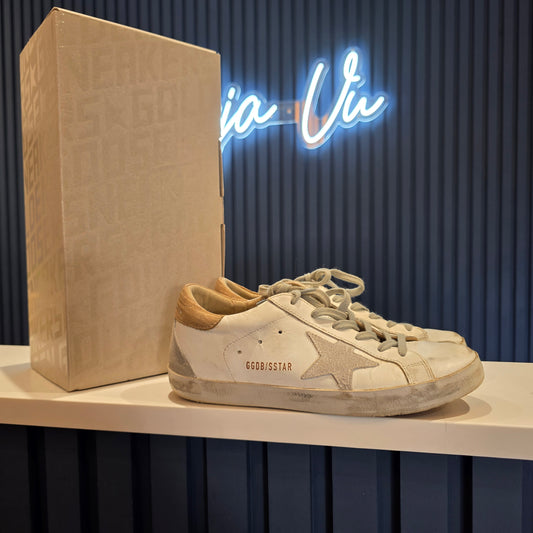 Golden Goose Superstar White/Tan - 38/5