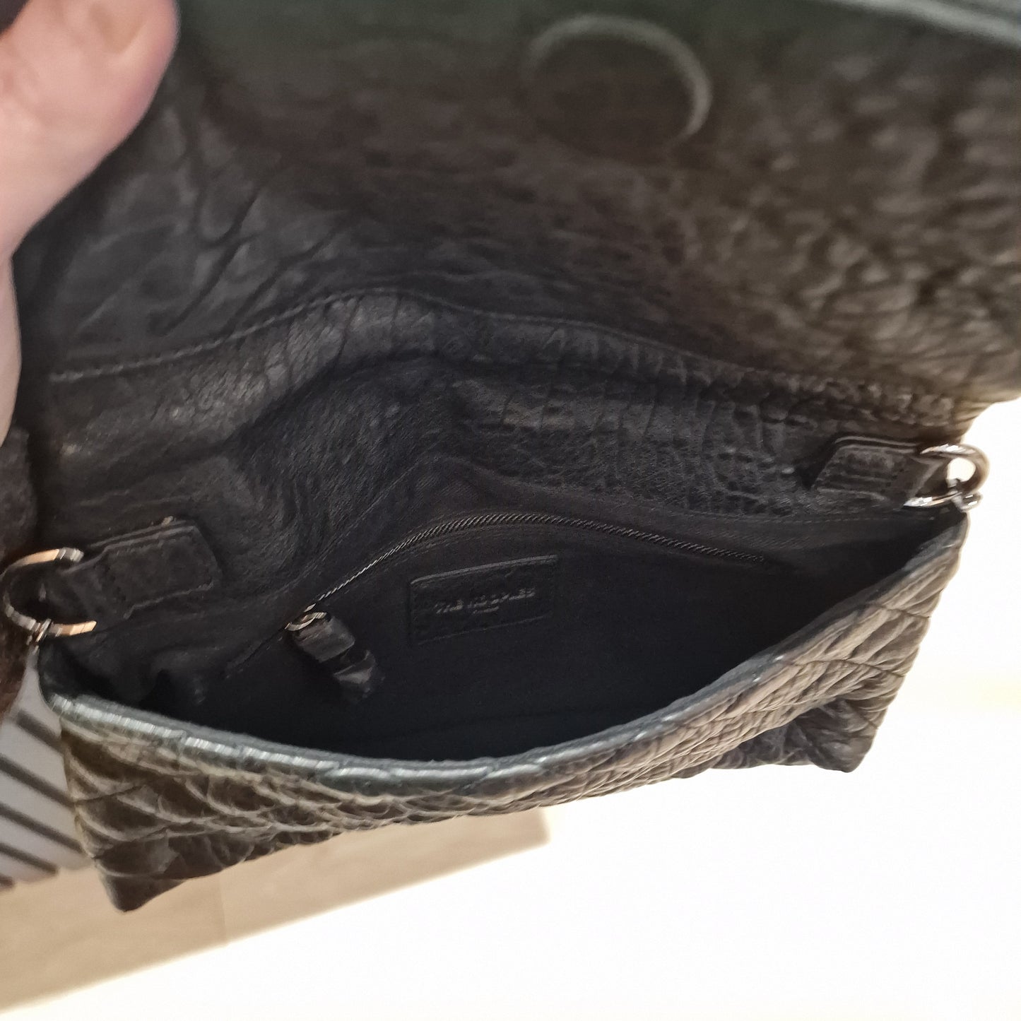 The Kooples Black Leather Skulll Bag