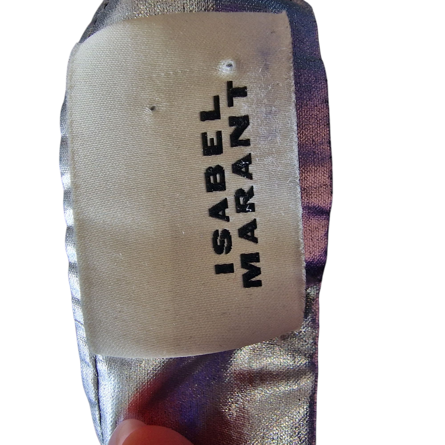 Isabel Marant Aude Trousers Silver, Size 38/UK 10