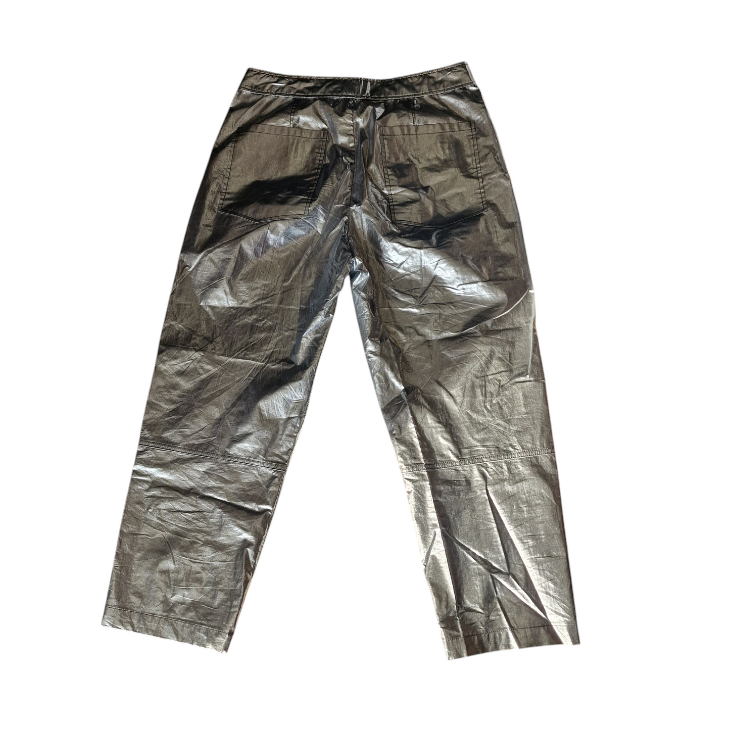 Isabel Marant Aude Trousers Silver, Size 38/UK 10