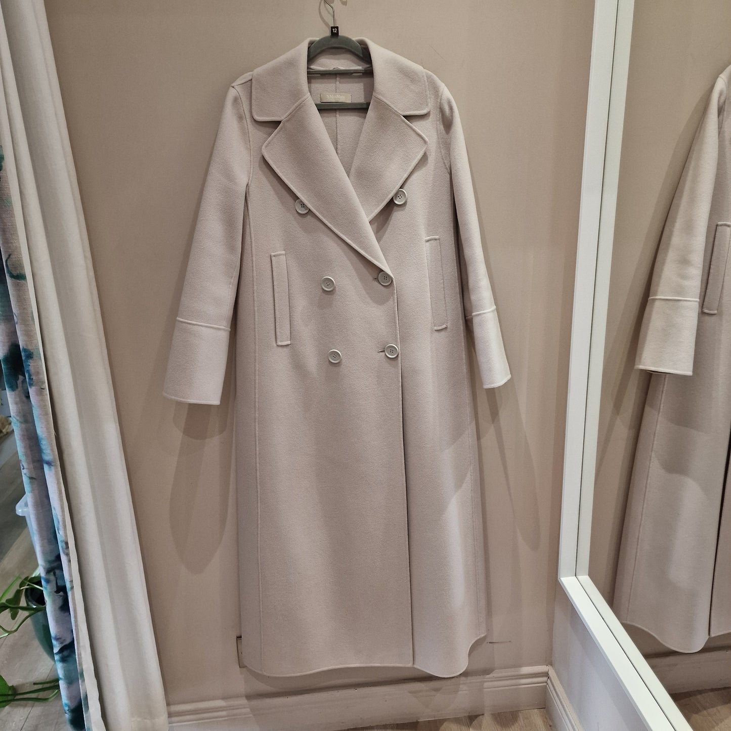 'S MaxMara Custodi Nude Wool Coat - 12