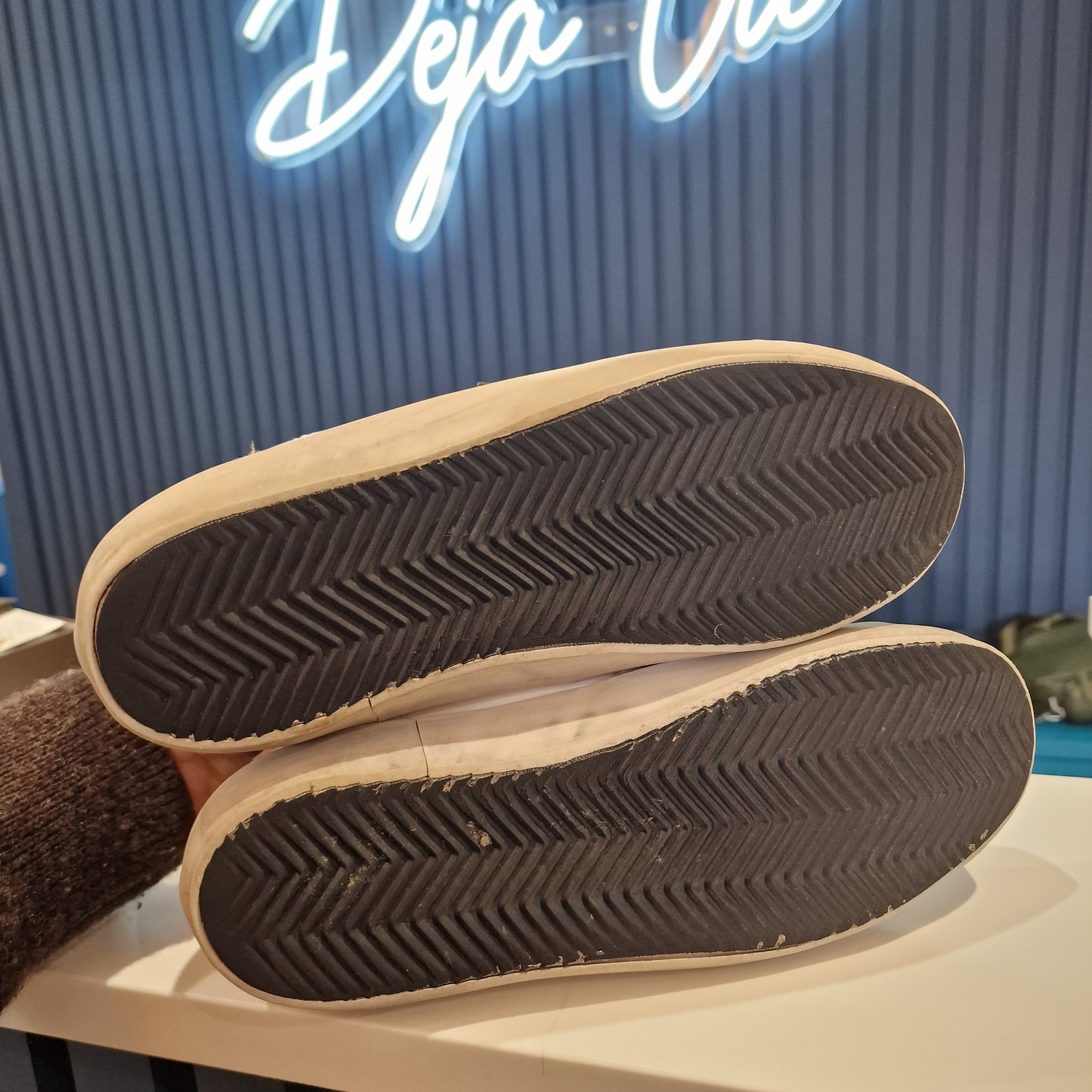 Golden Goose Superstars Leather White, Blue and Gold - 6