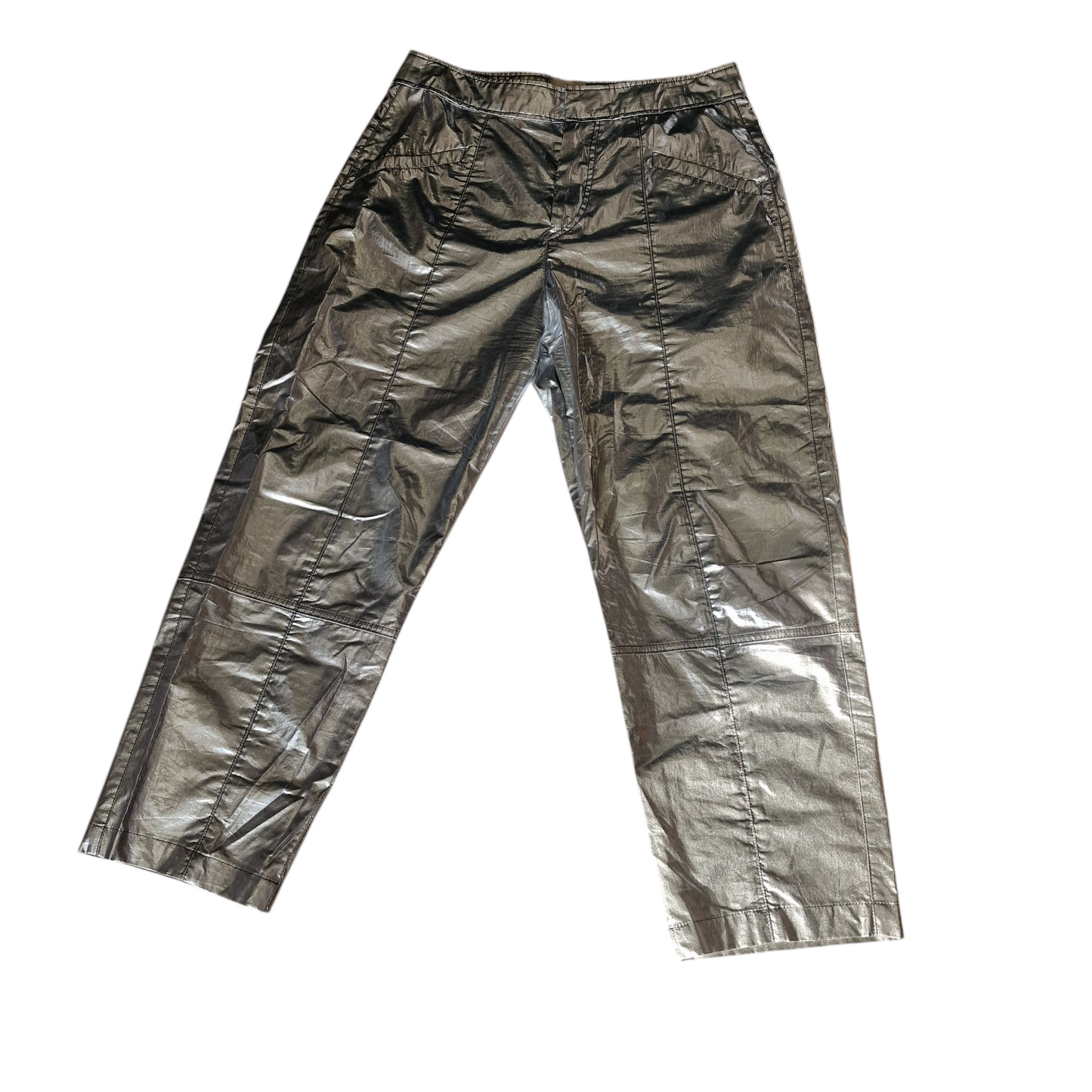 Isabel Marant Aude Trousers Silver, Size 38/UK 10