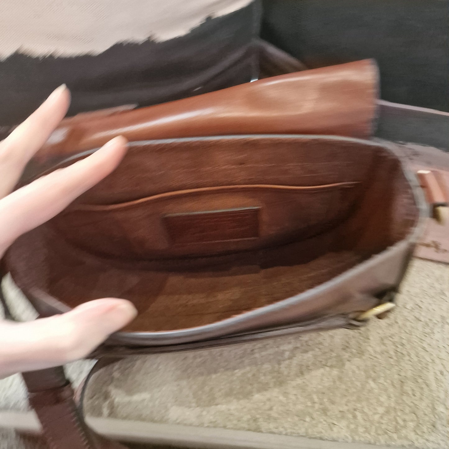 'The Bridge' Tan Leather Saddle Bag