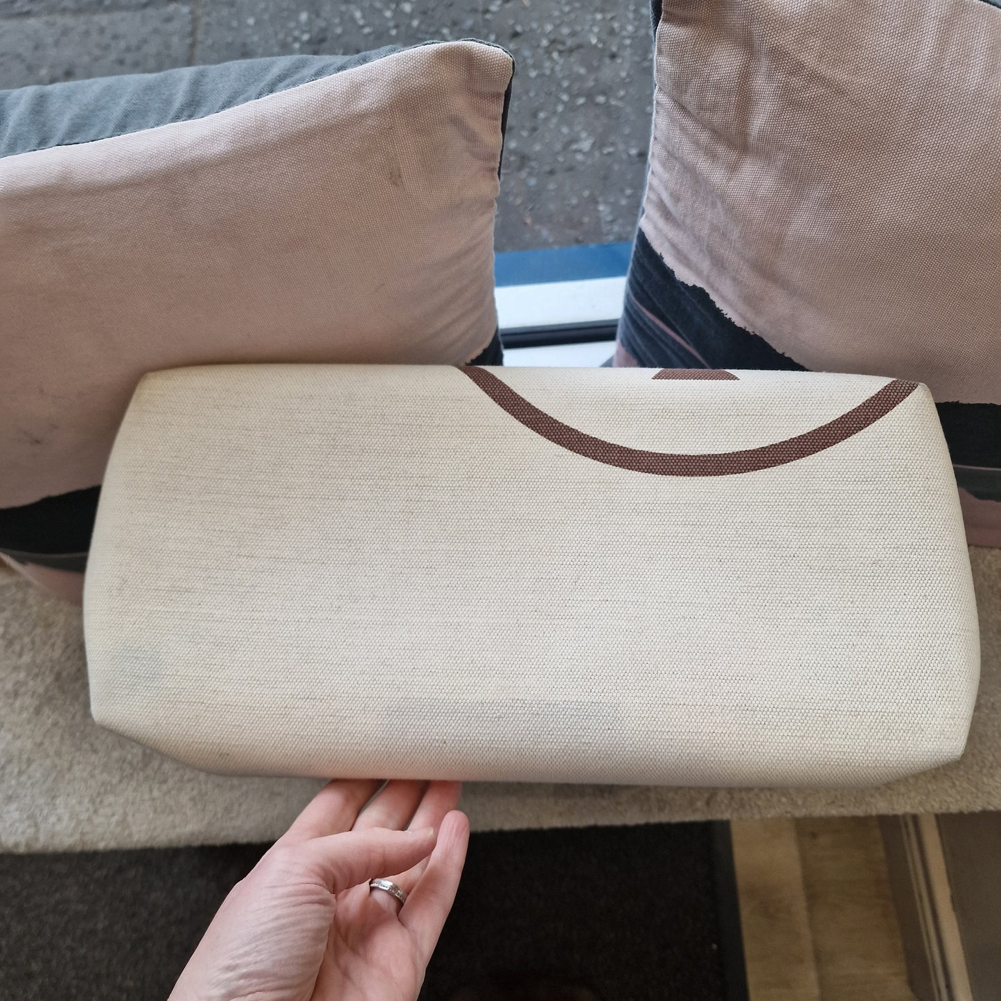 Mulberry Bayswater Canvas Tote, Cream & Tan