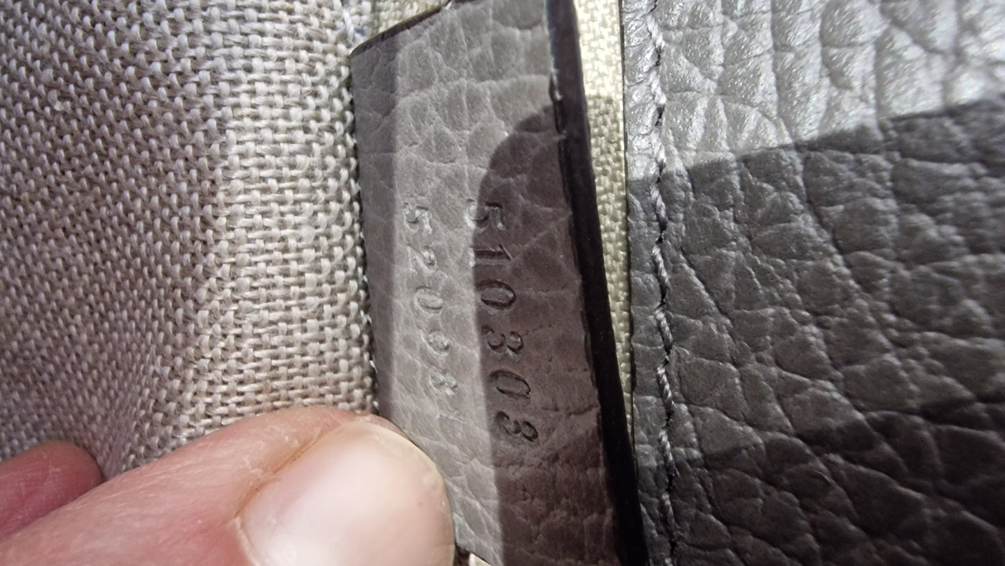 Gucci Grey Interlocking Shoulder Bag