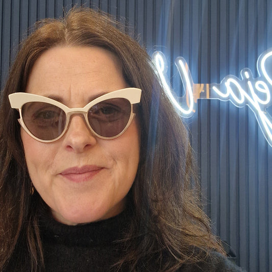 Max Mara Cream Cats Eye Sunglasses