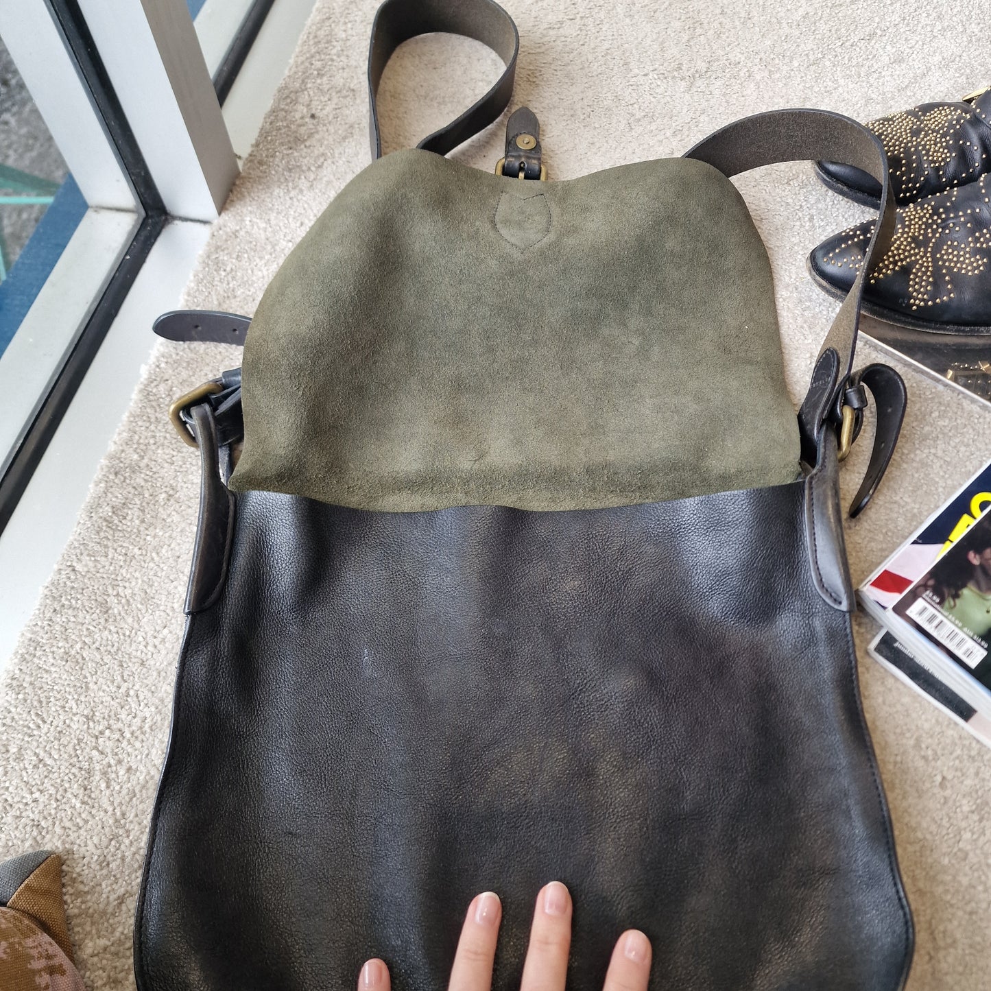 Mulberry Messenger Bag, Black