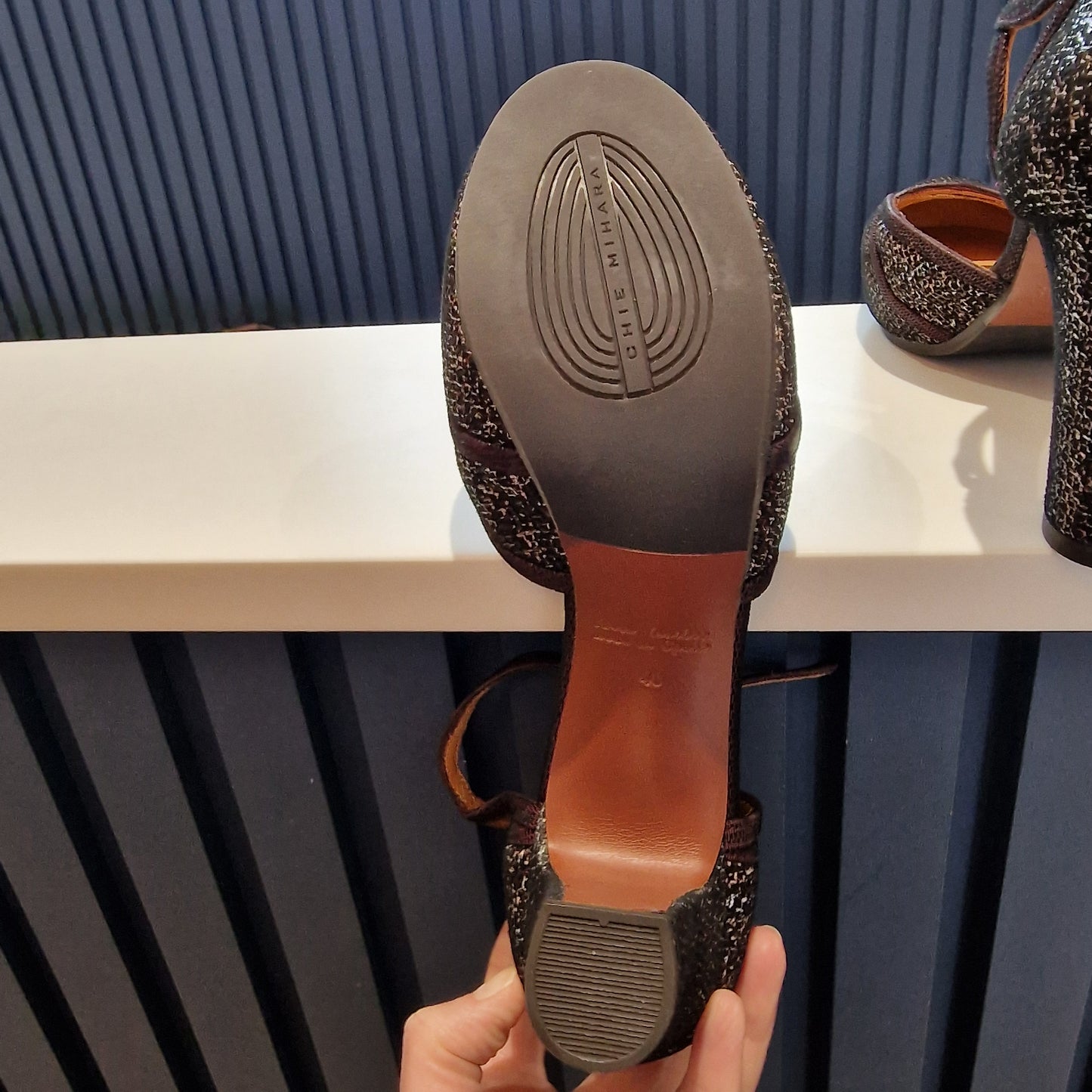 Chie Mihara Burgundy Block Heels - 7