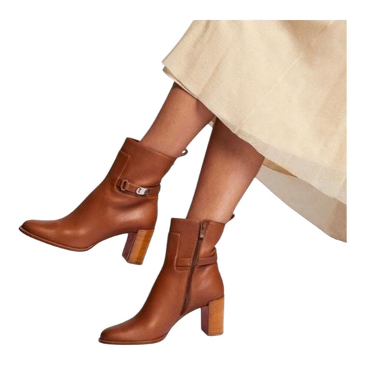 Christian Louboutin Tan Leather Lock Booty 70 -