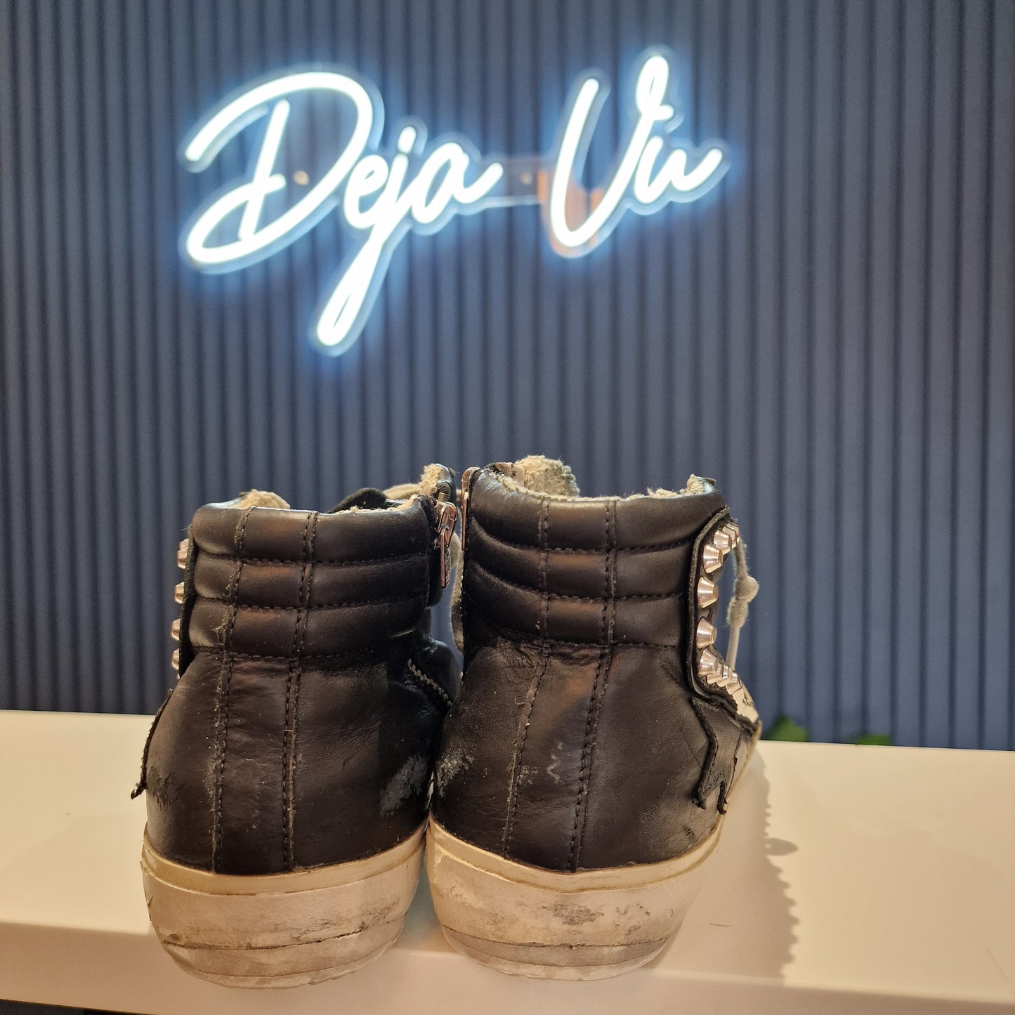 Golden Goose Slide Black Boots - UK 6