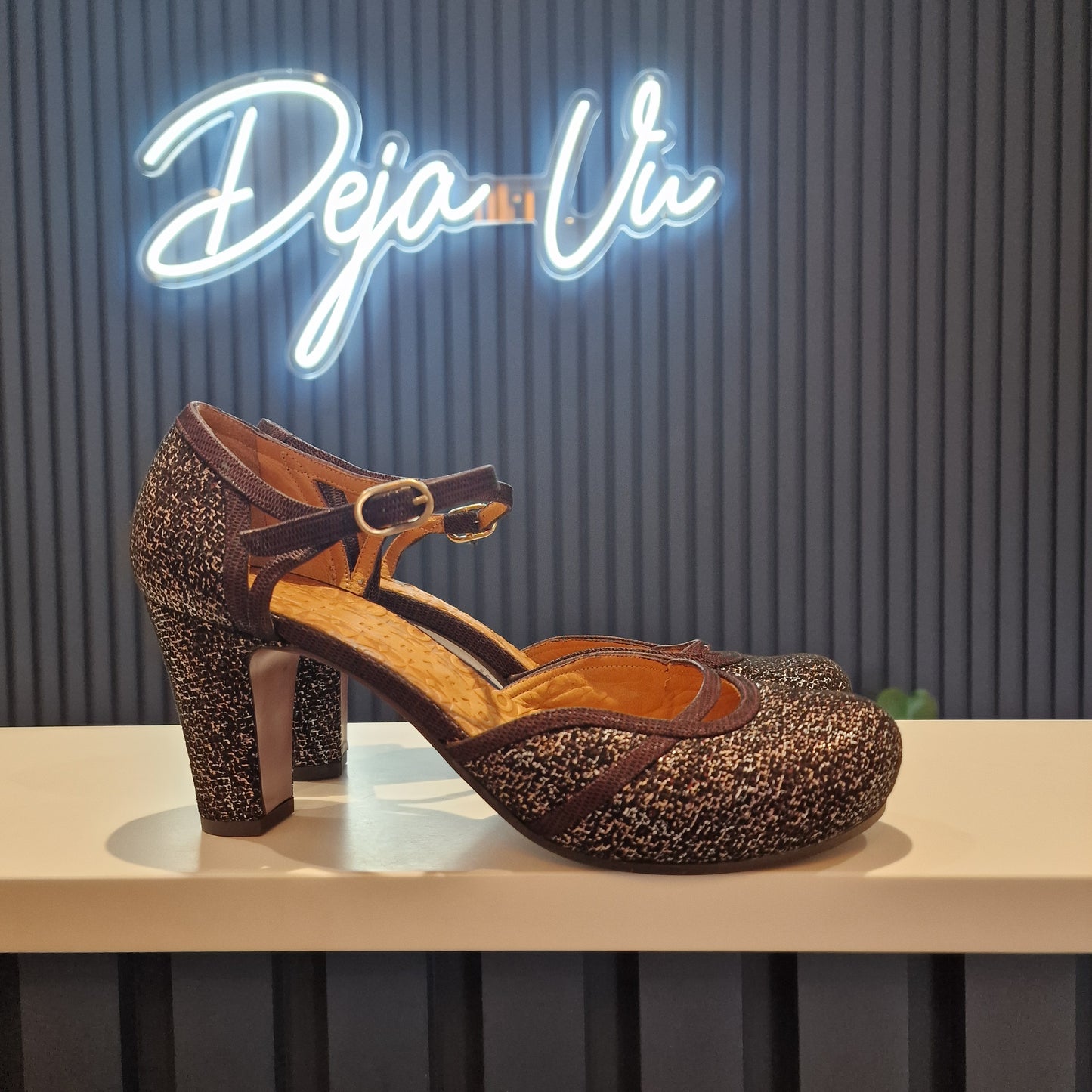 Chie Mihara Burgundy Block Heels - 7