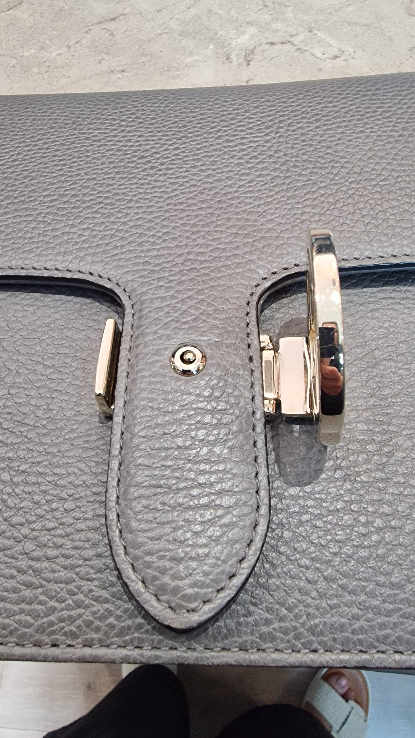 Gucci Grey Interlocking Shoulder Bag