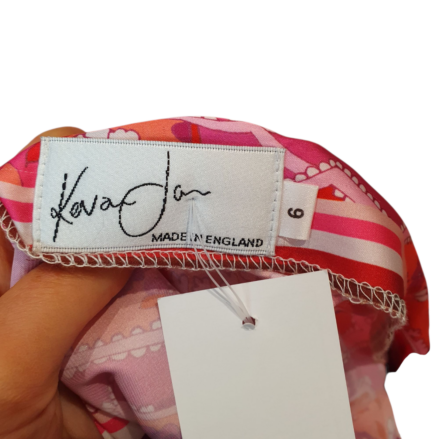 Kevan Jon 'Didi' Pink One Shoulder Paisley Dress - 16