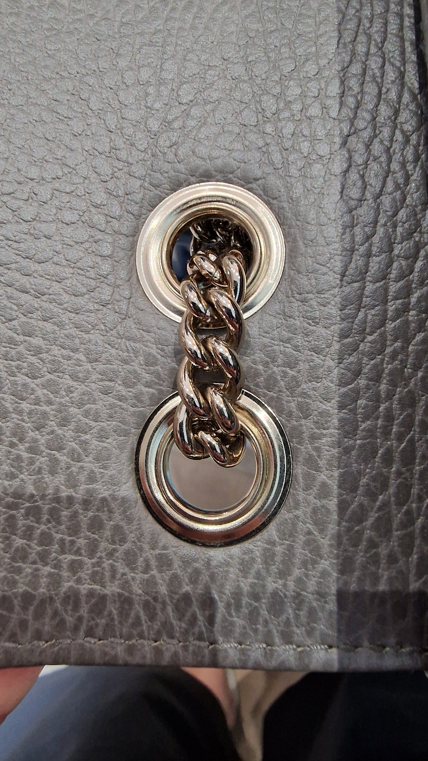 Gucci Grey Interlocking Shoulder Bag