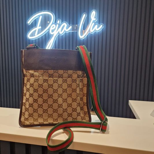 Gucci Ophidia Crossbody Canvas Messenger Bag