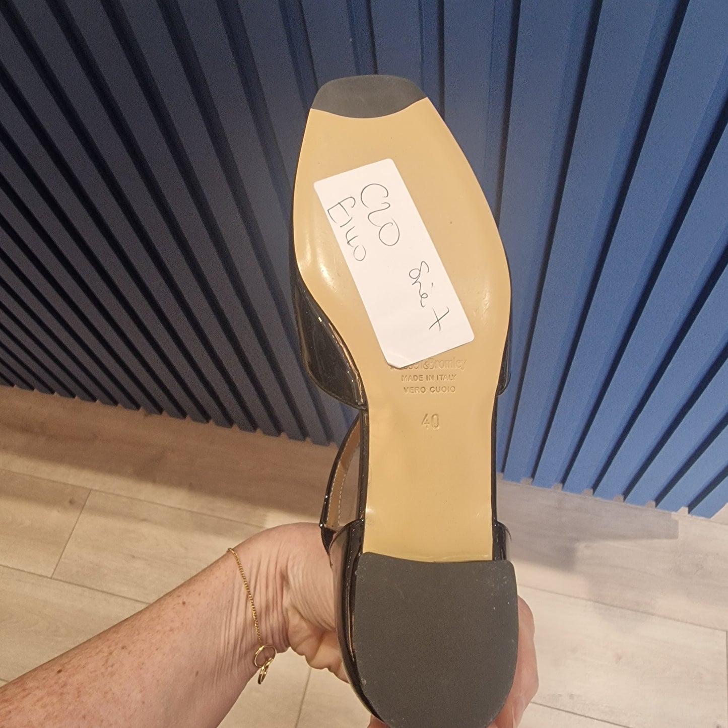 Russell and Bromley Black Patent Shoes 7