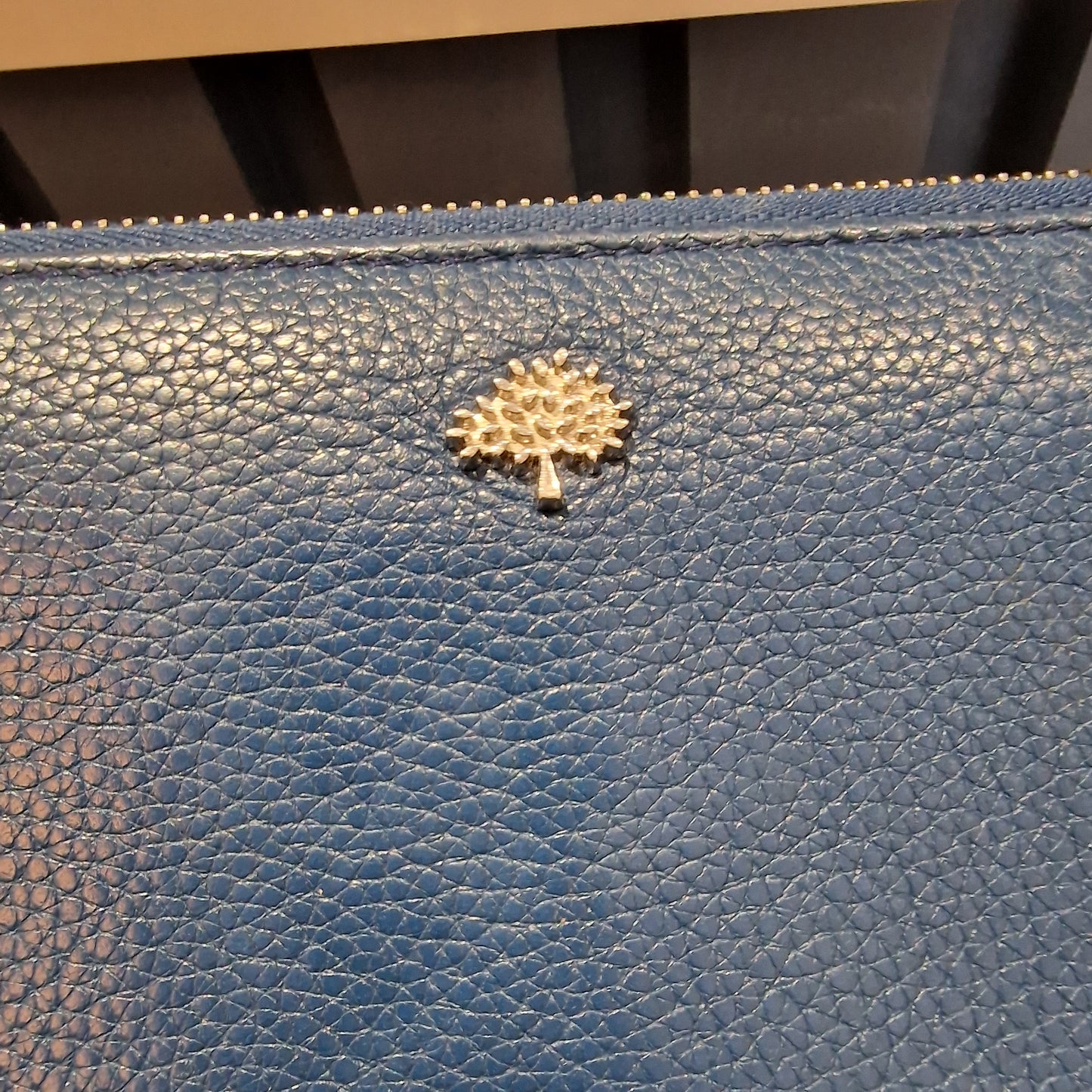 Mulberry Tree Zip Around Wallet, Sea Blue
