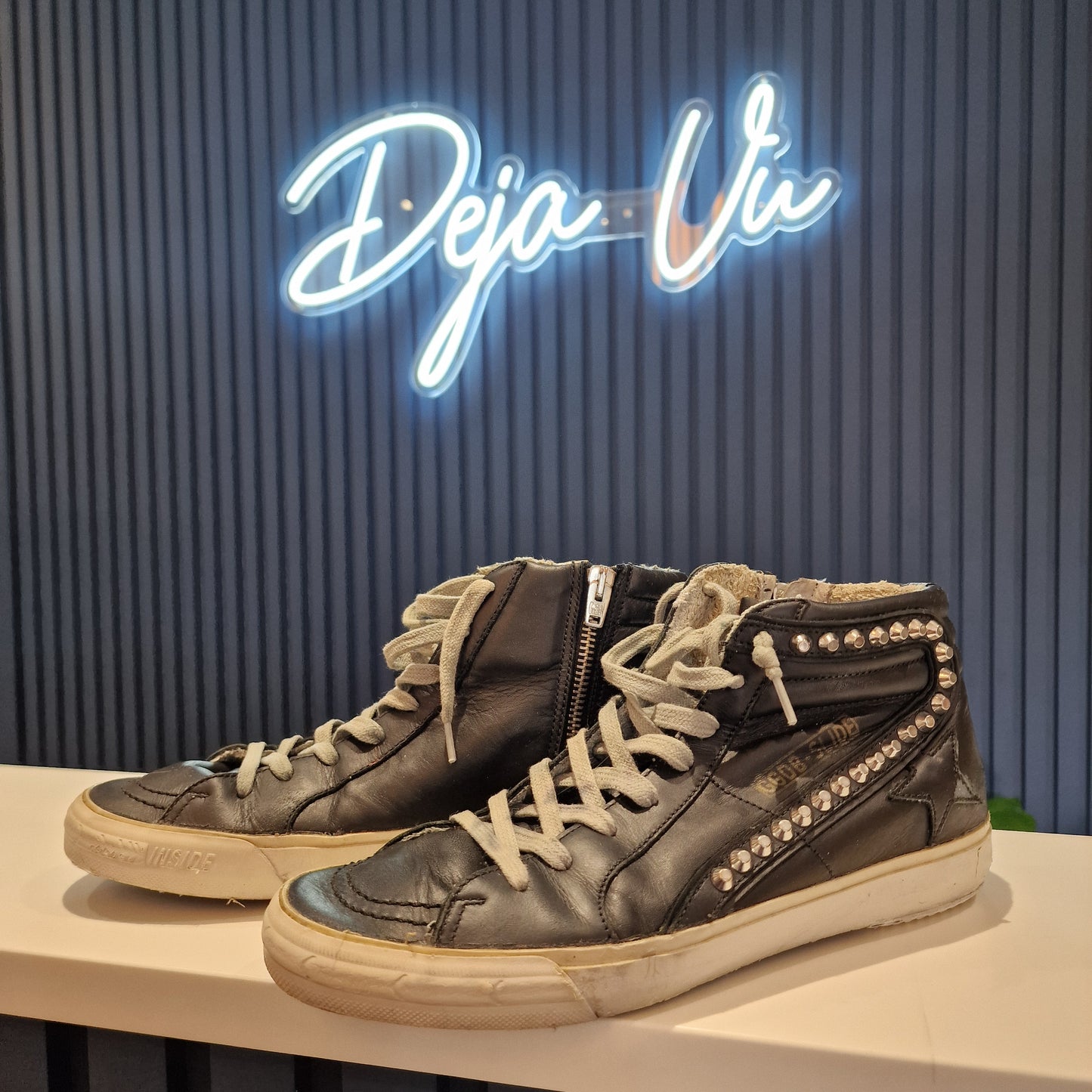 Golden Goose Slide Black Boots - UK 6