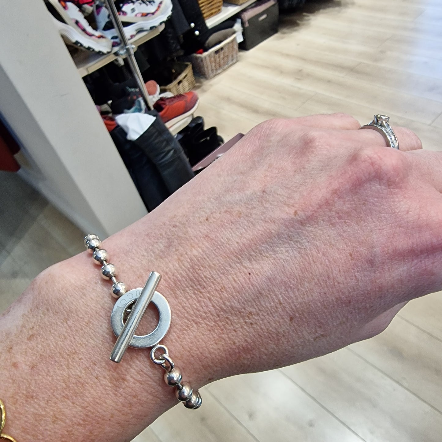 Gucci Boule Chain Silver Bracelet